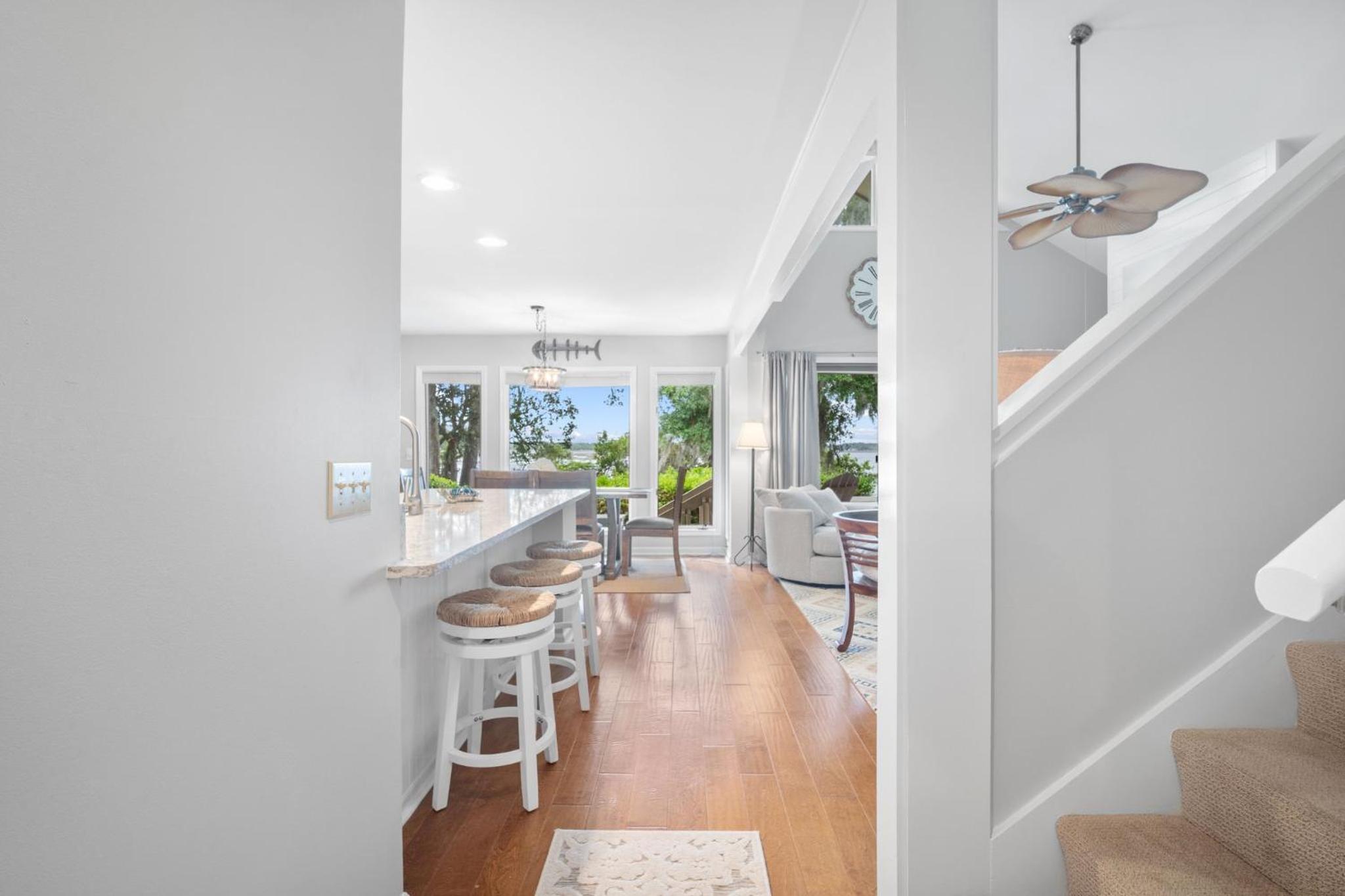 Newly Listed Bluff Villa with Creek and Golf Course Views