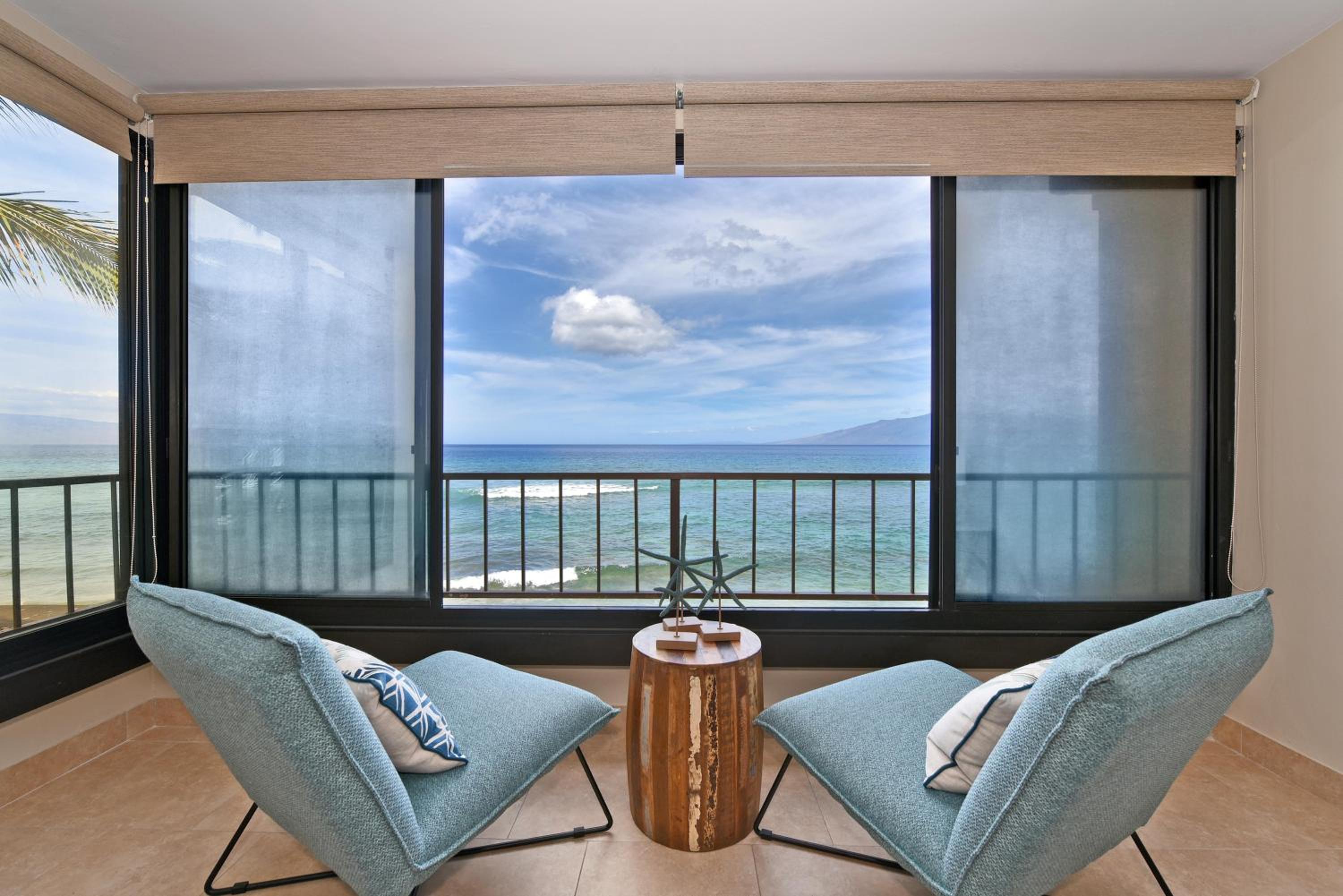 Maui Kai 201 · MK 201 BeachFront 1BD w Private Deck Pool AC