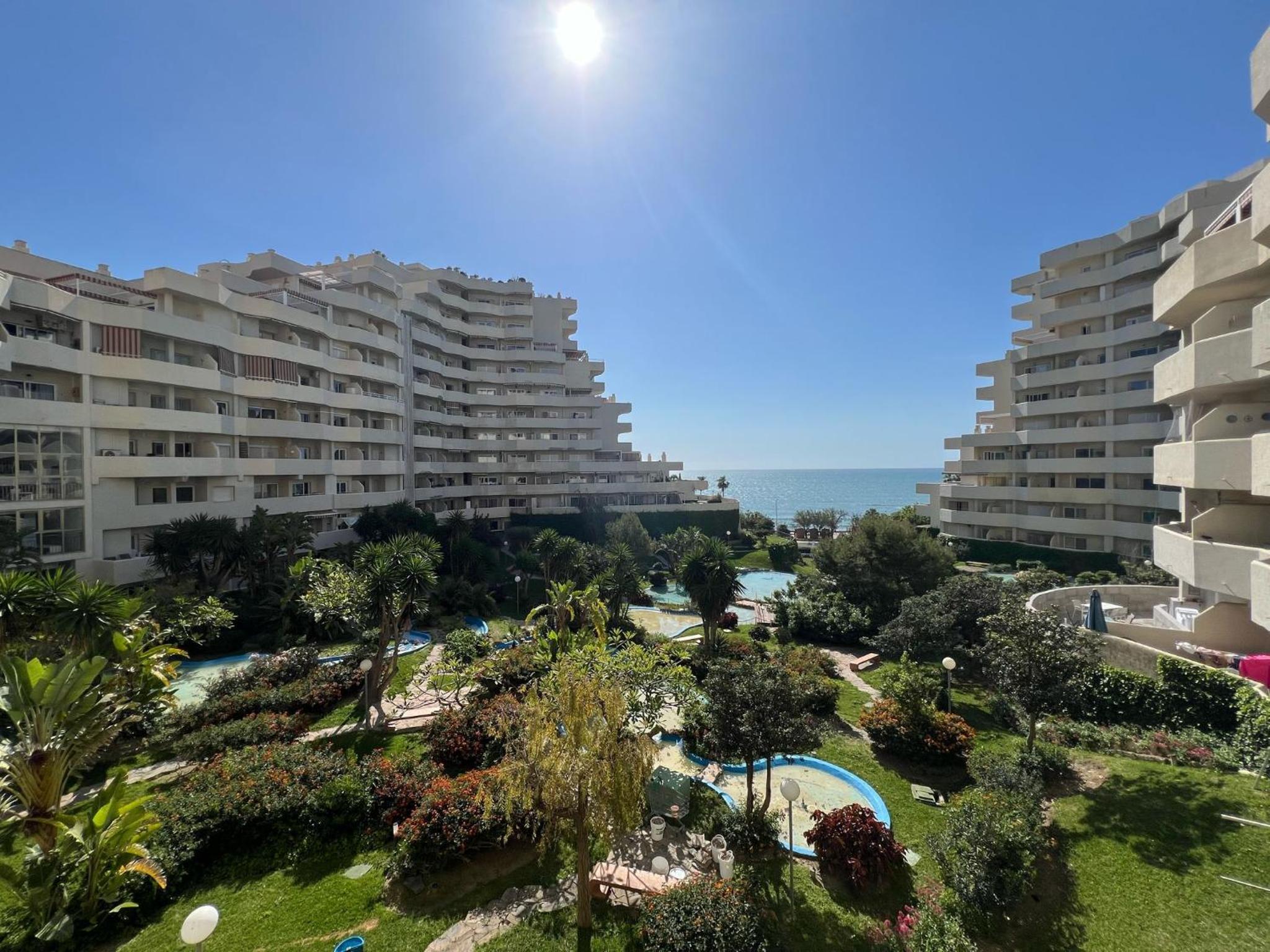 Benalbeach Apartment with Sea & Garden View