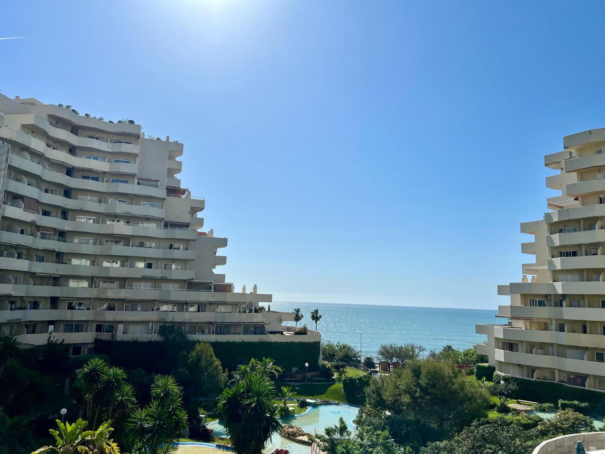 Benalbeach Apartment with Sea & Garden View