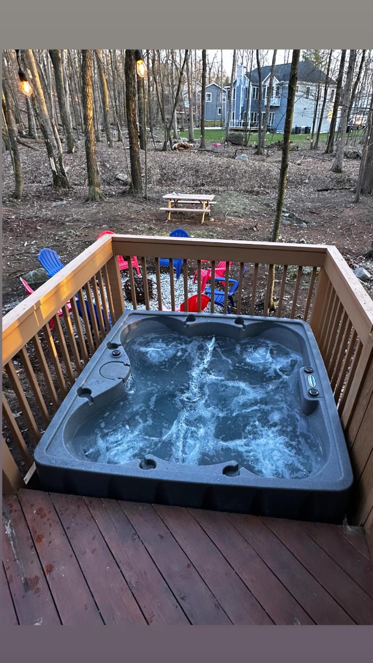 Cozy Cabin at Poconos With Hot Tub and Fire Pit view 2