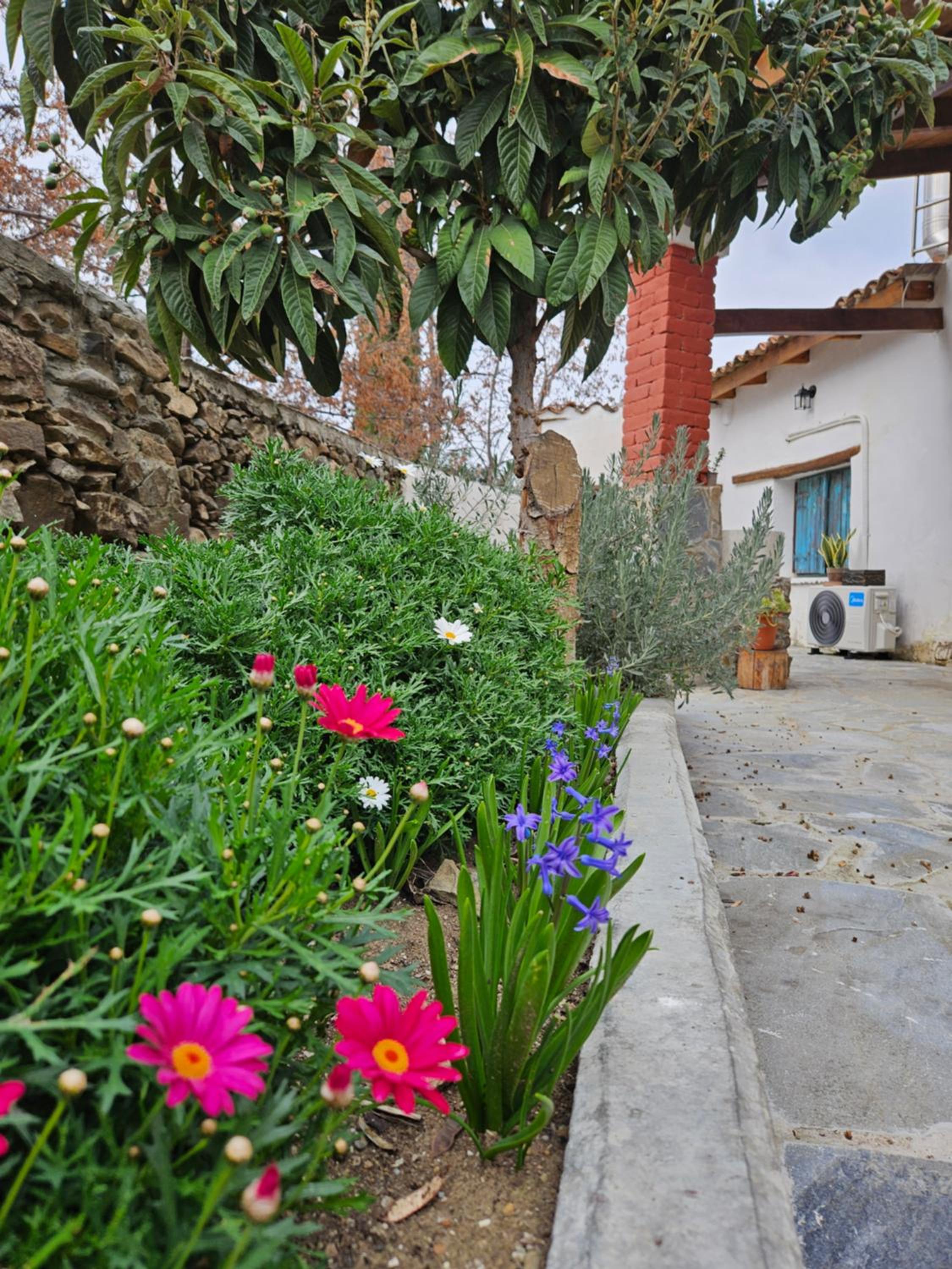 Traditional adobe house in Evrychou with cozy garden and fireplace!