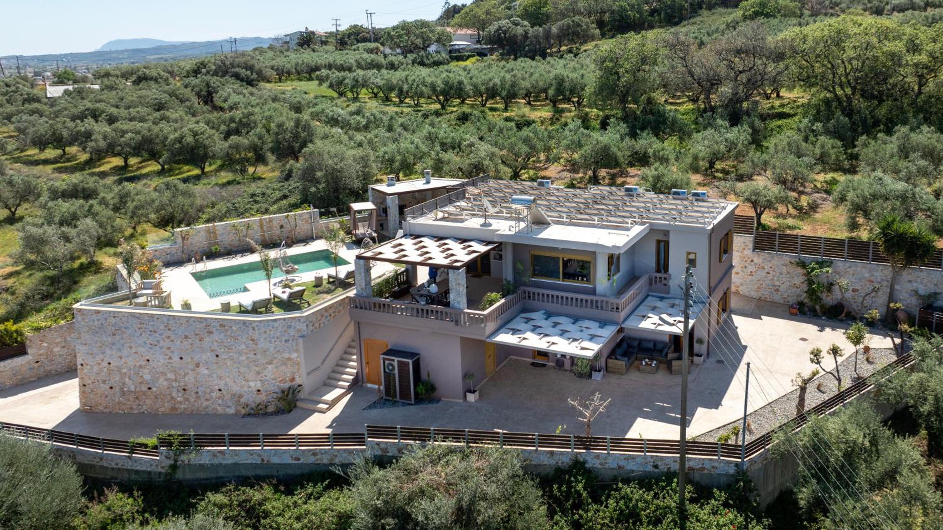 Villa Lady Dafni with private heated pool view 3