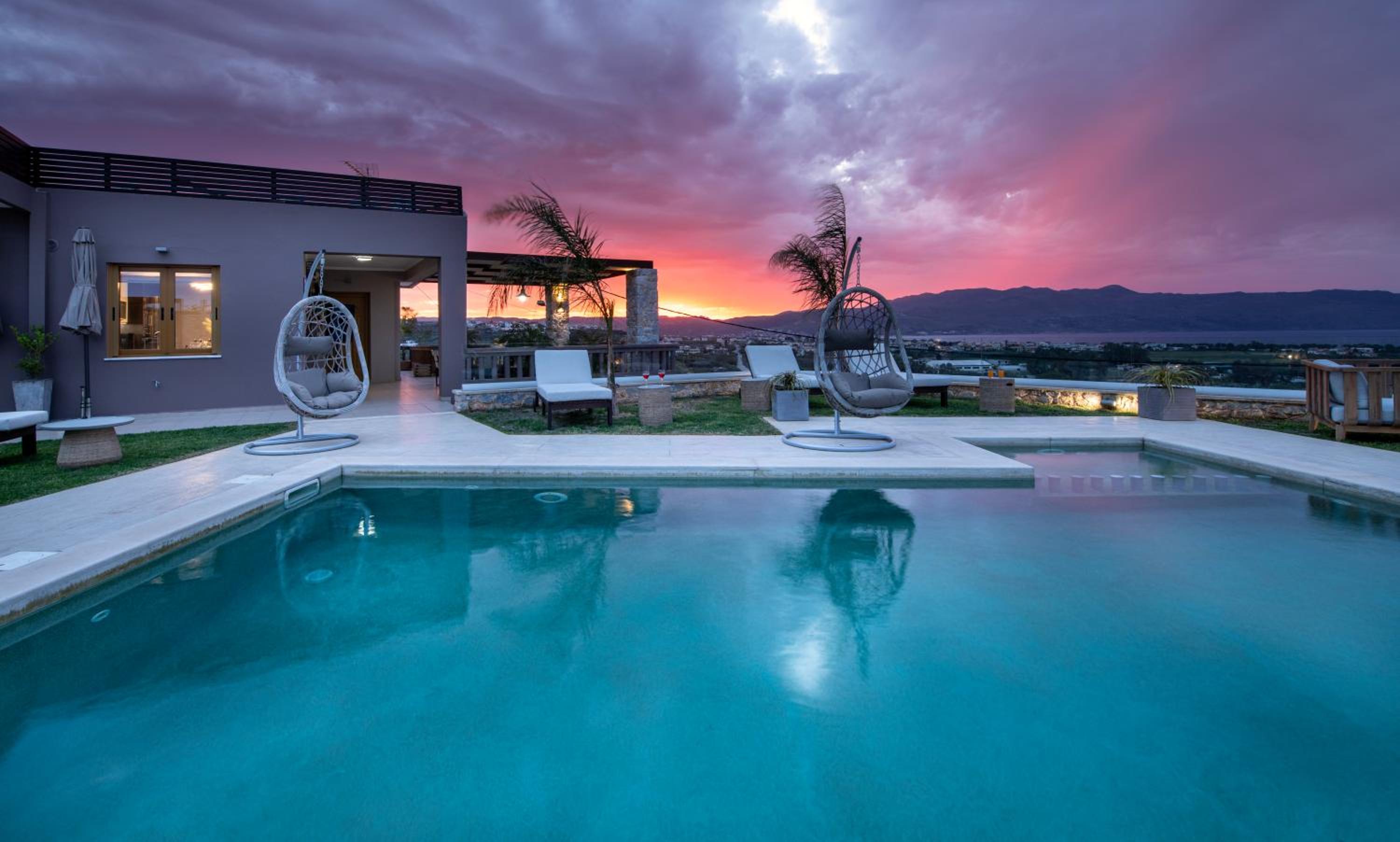 Villa Lady Dafni with private heated pool view 2
