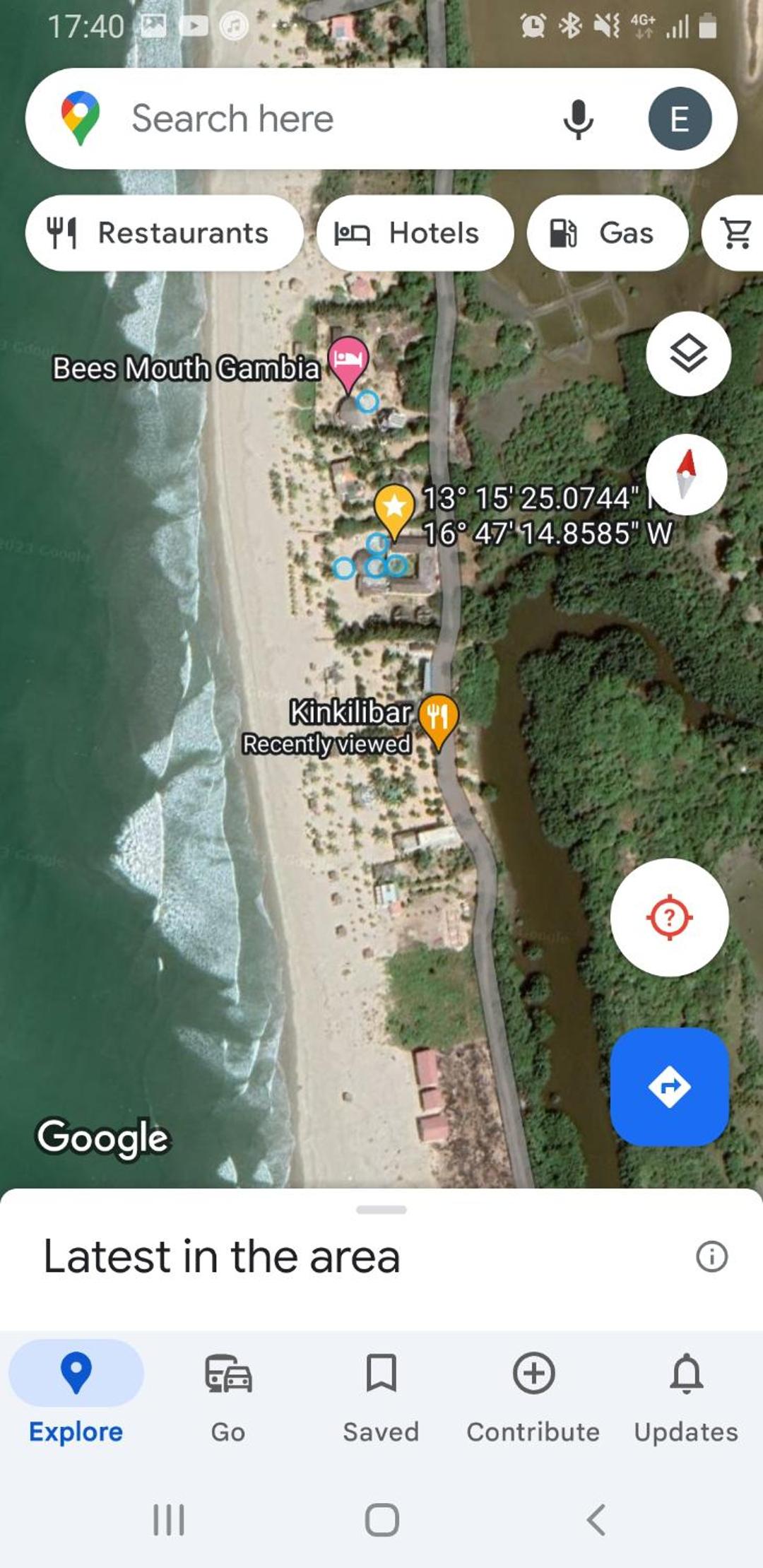 Kinkiliba Beach Lodge view 2