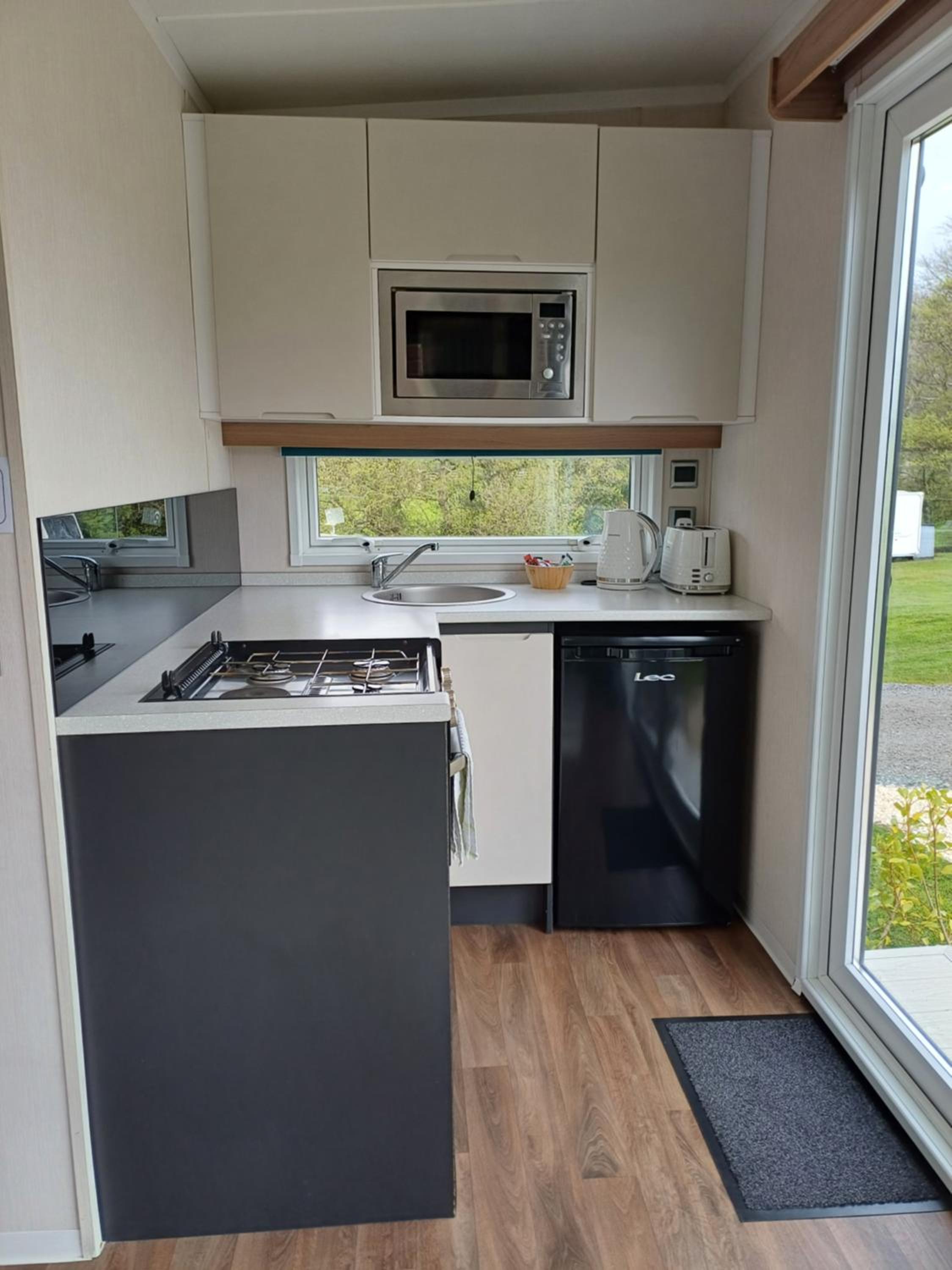 Pods at Mornest Caravan Park, Anglesey view 2