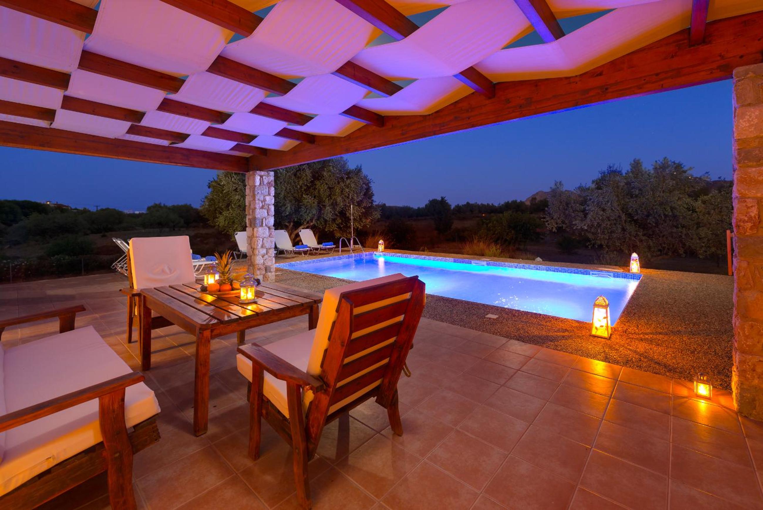 Olive Private Villa Swimming Pool 5 BDR Kolymbia Rhodes