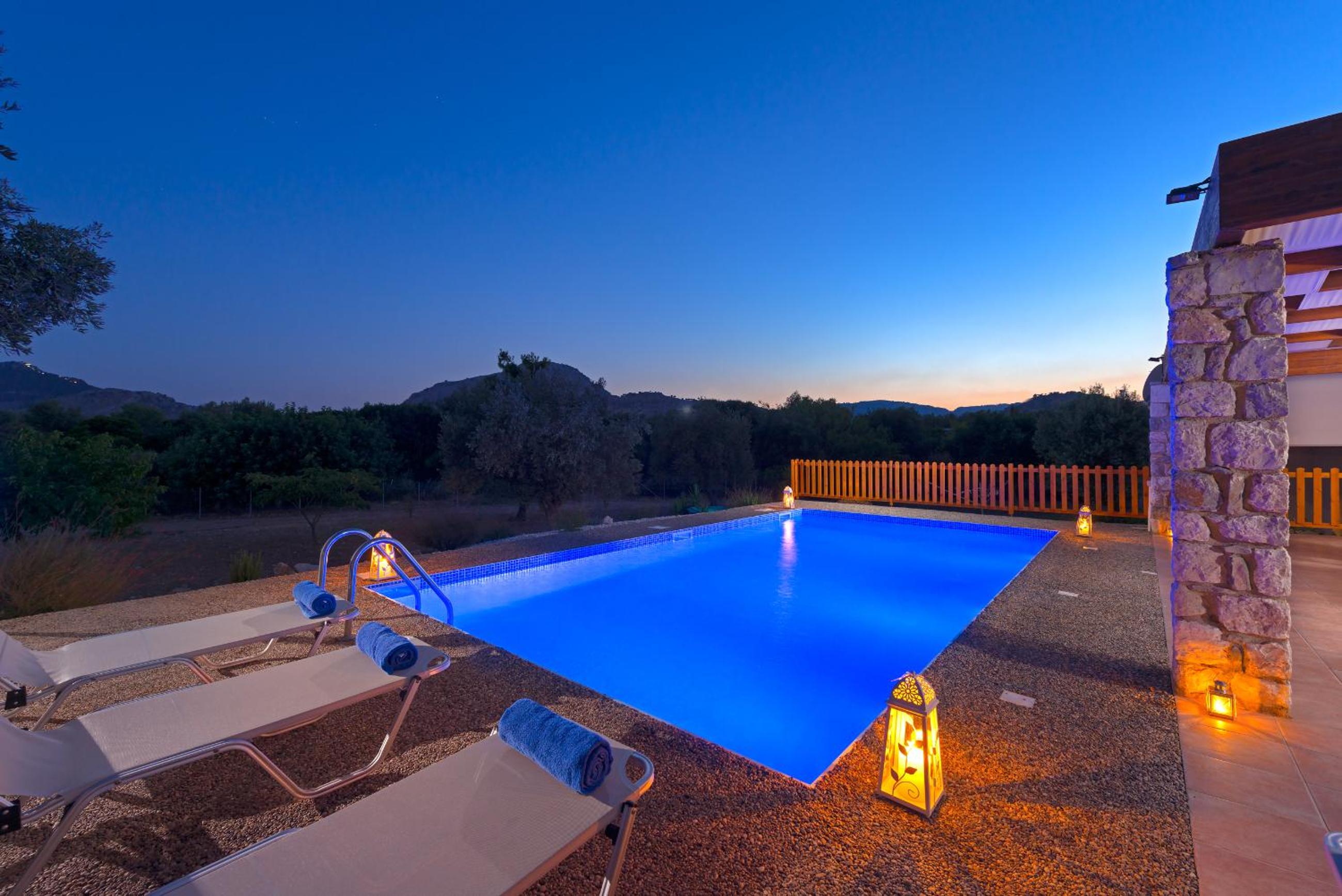 Olive Private Villa Swimming Pool 5 BDR Kolymbia Rhodes