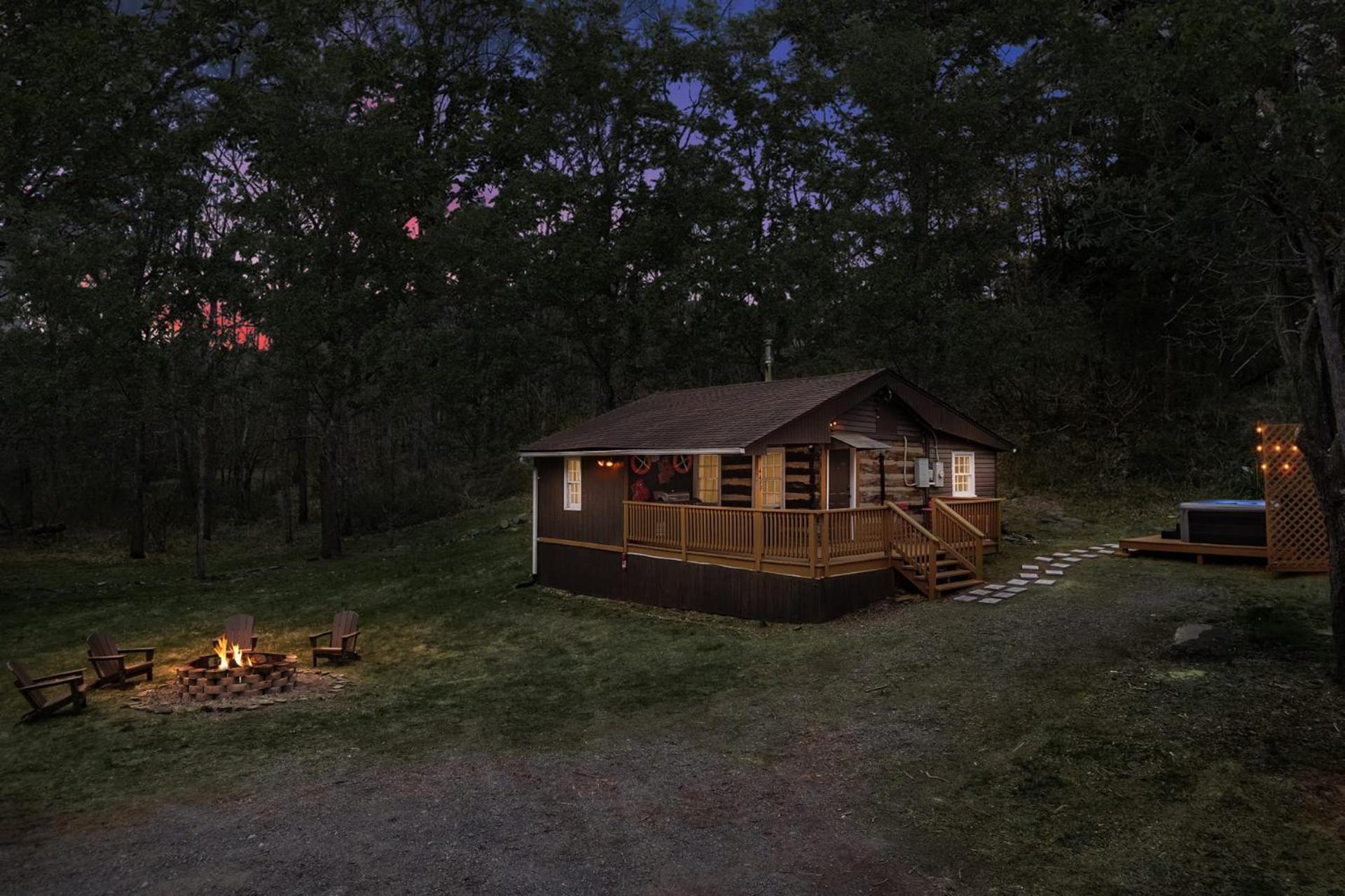Creekside Cabin w Hot Tub, Fire Pit, Grill, WiFi! view 4