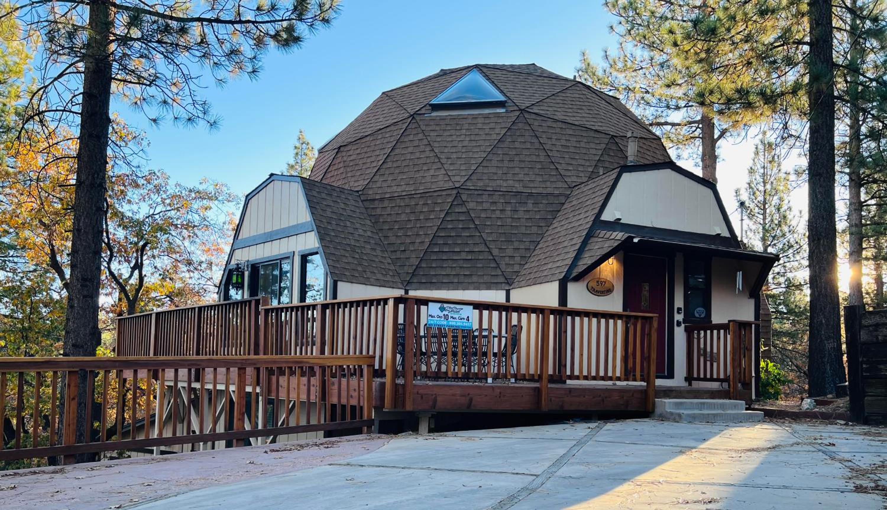 Travertine dome home #2241
