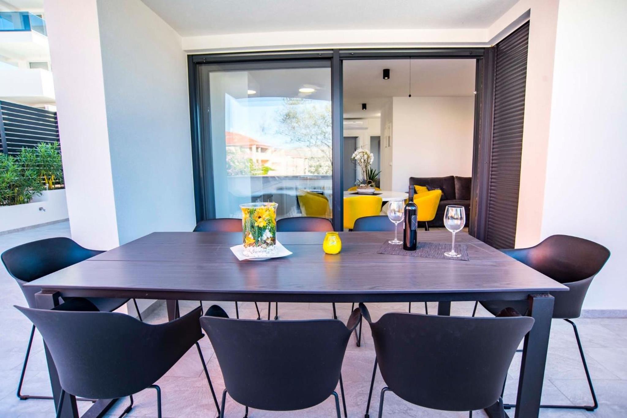 Luxury Apartment PalmView mit Whirlpool und Terrasse