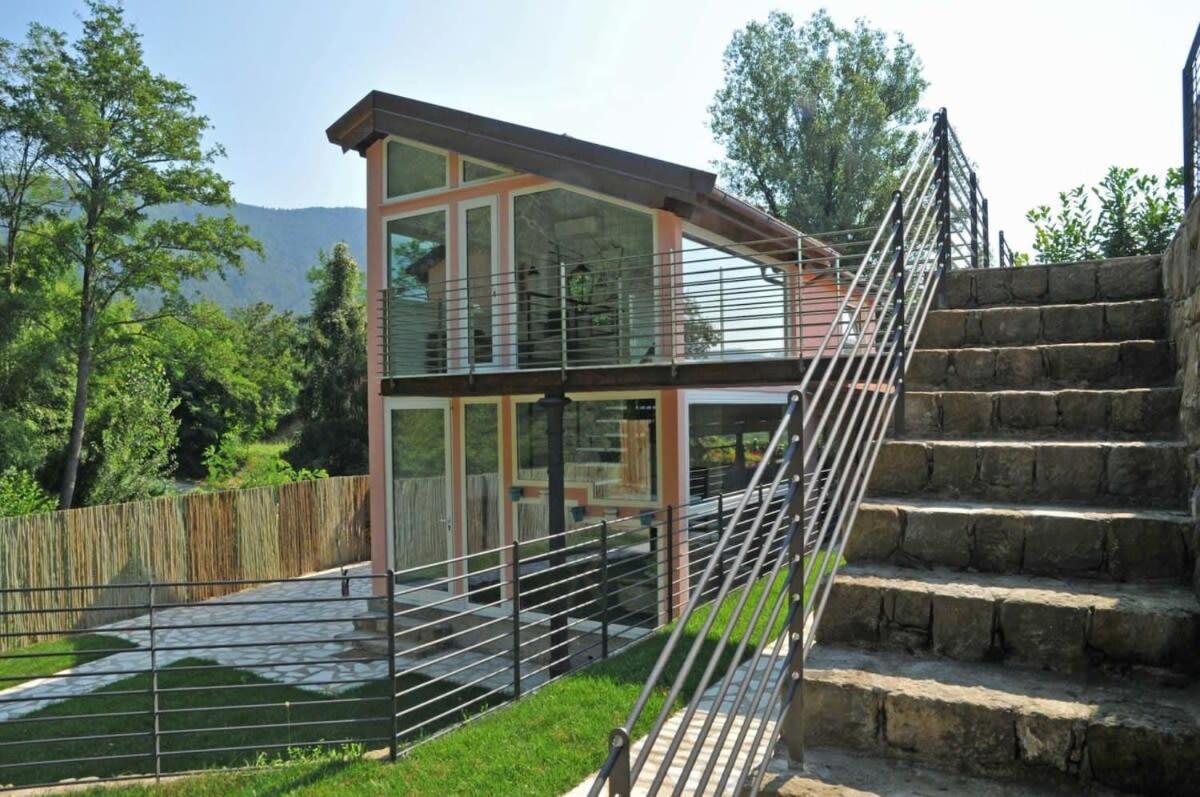 Modern villa with lush surroundings view 4