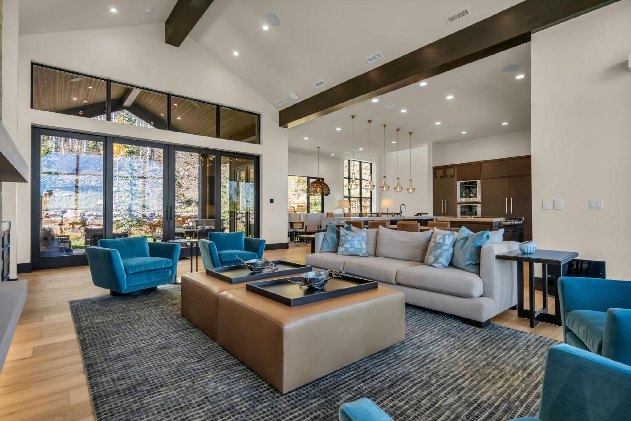 Ski in out secluded mountain sanctuary with salt water pool, hot tub, game room view 5