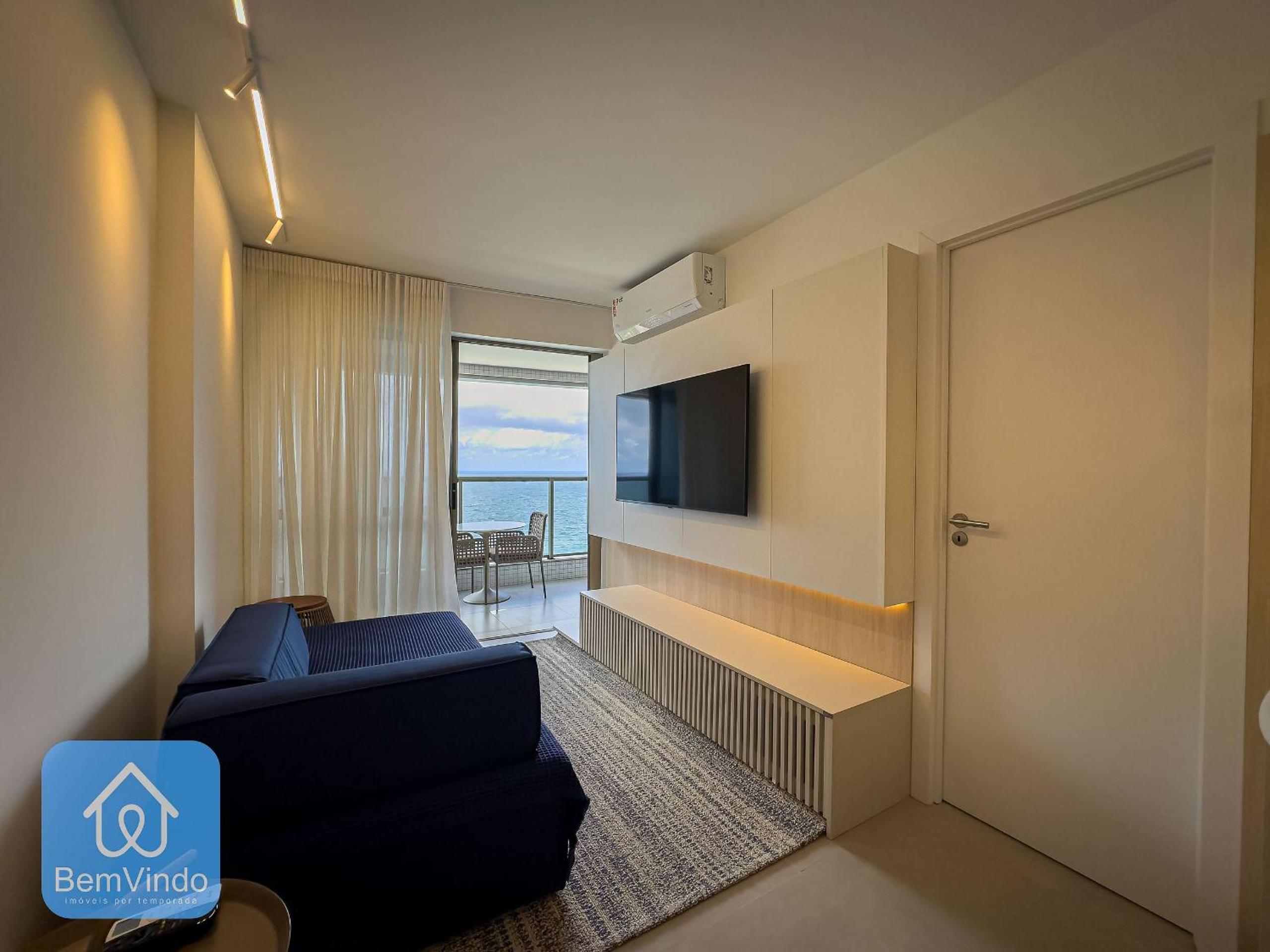 Apartamento de Luxo com vista mar na Ondina