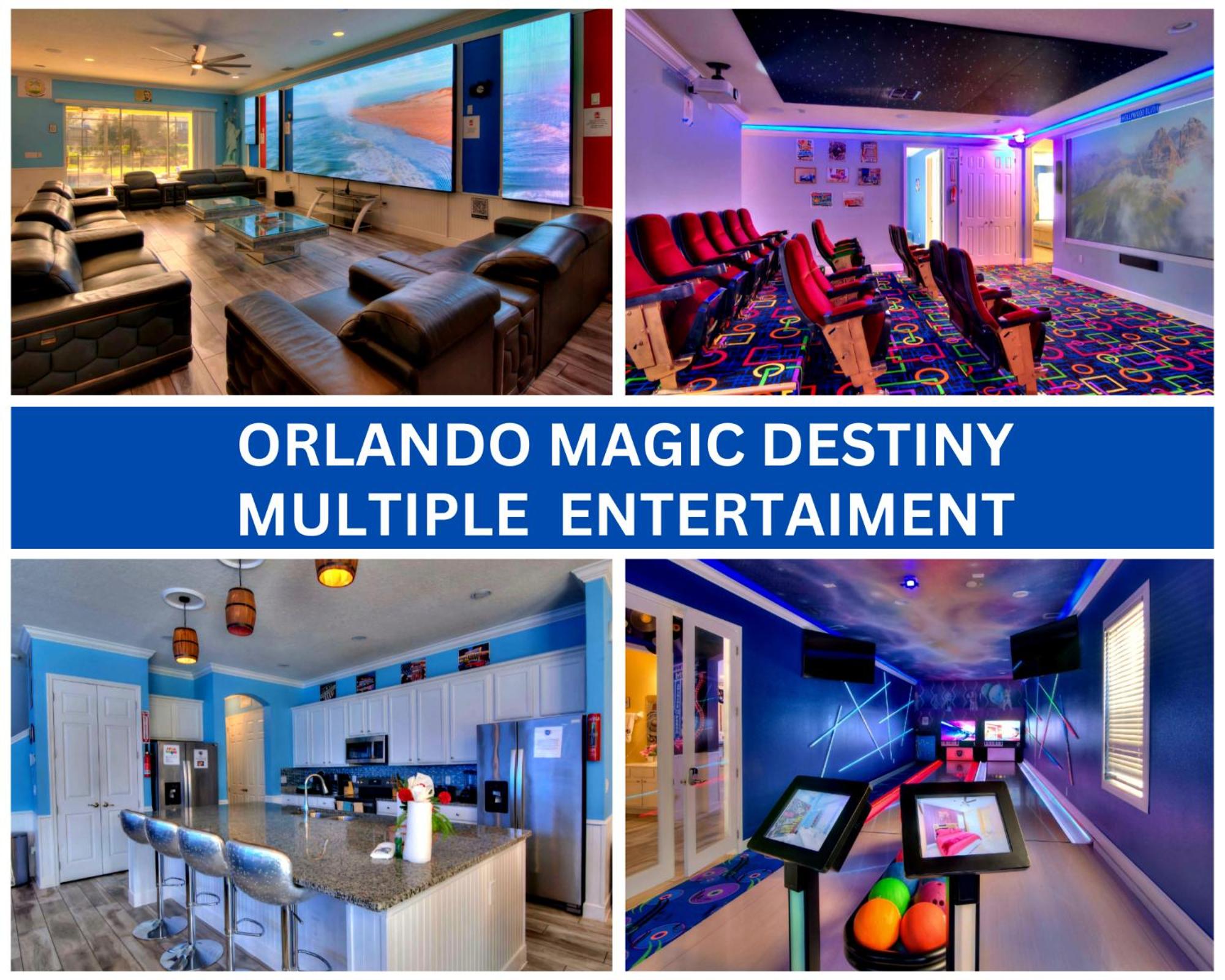 Luxury Infinity & Bowling Villa 14BD Theater Games Pool & Spa view 5