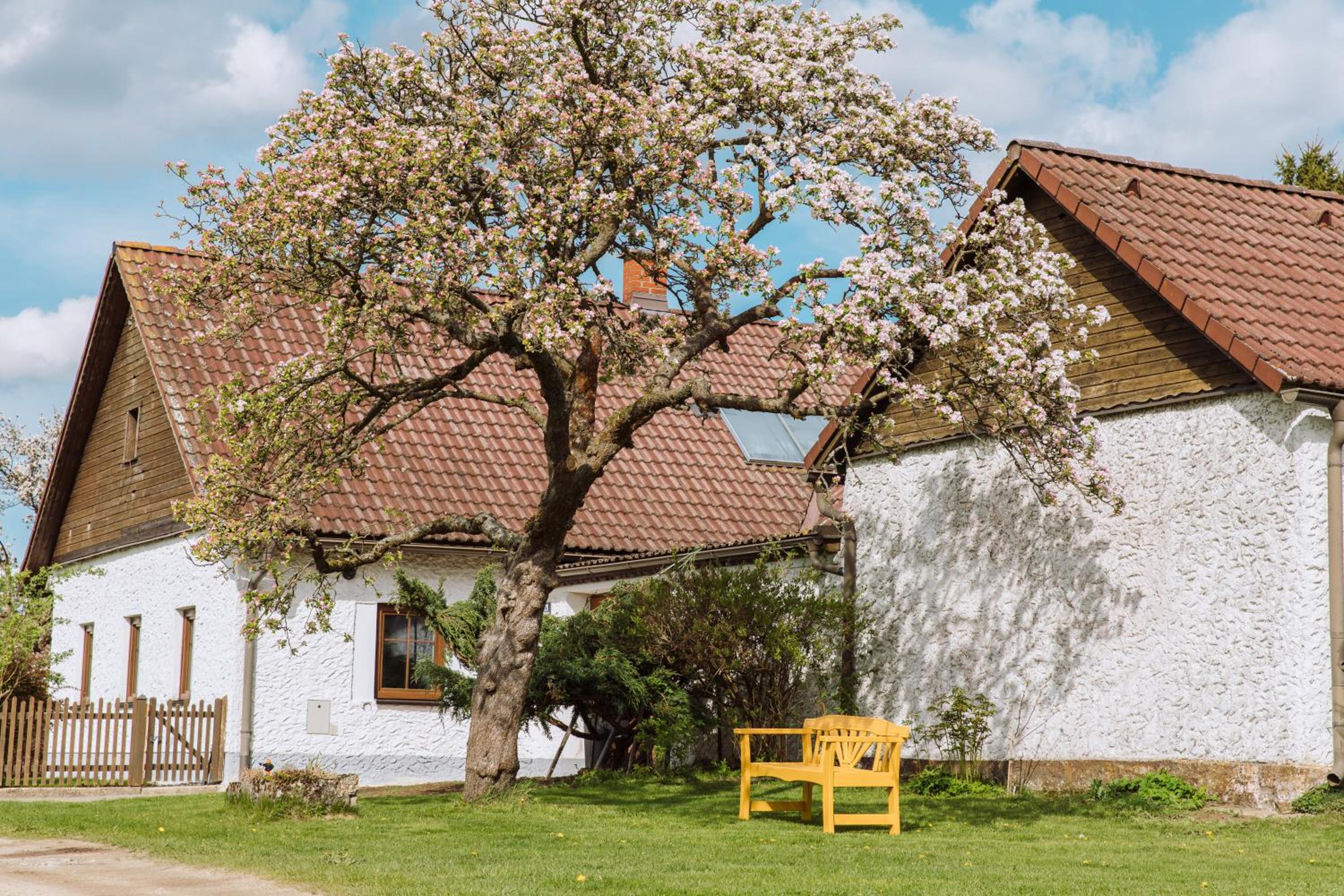 Idyllisches Landhaus mit Teich