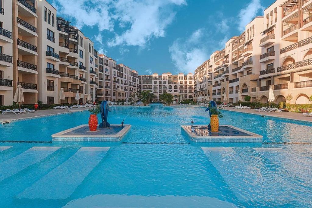 Sea view studio with private beach in Gravity Hotel Hurghada