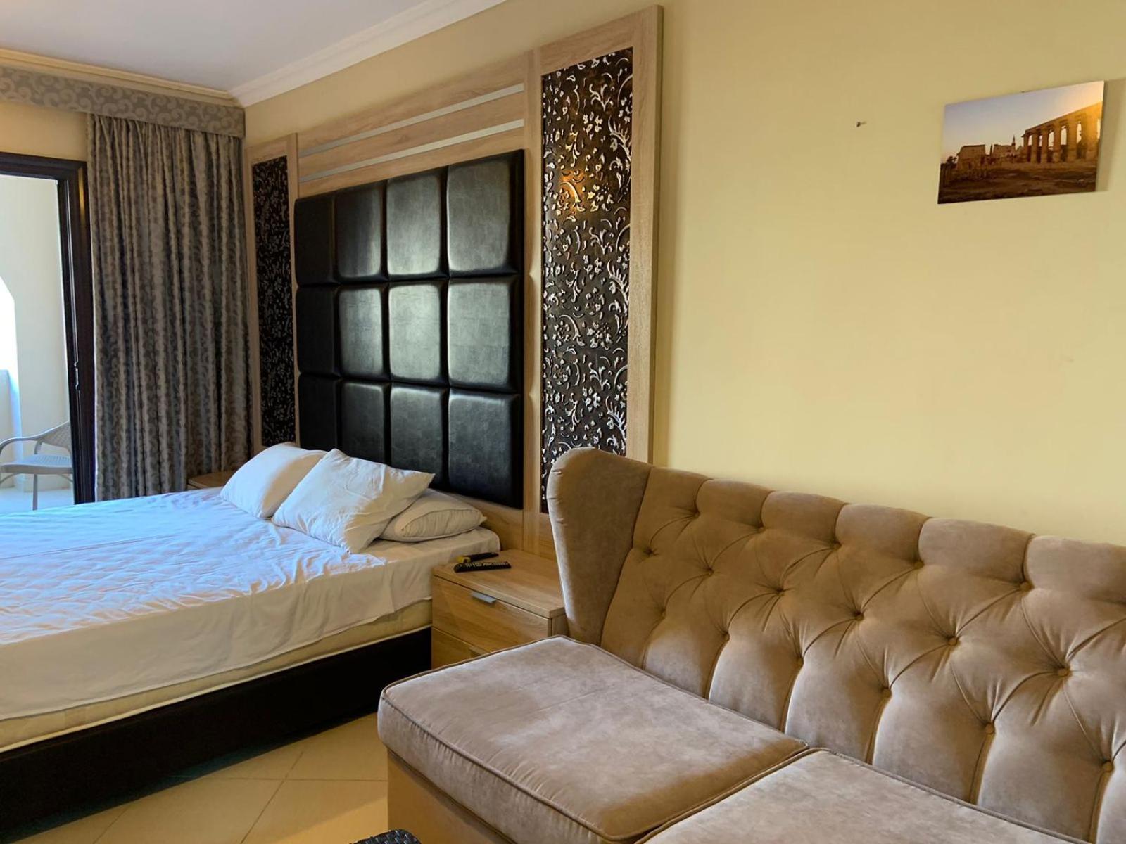 Sea view studio with private beach in Gravity Hotel Hurghada
