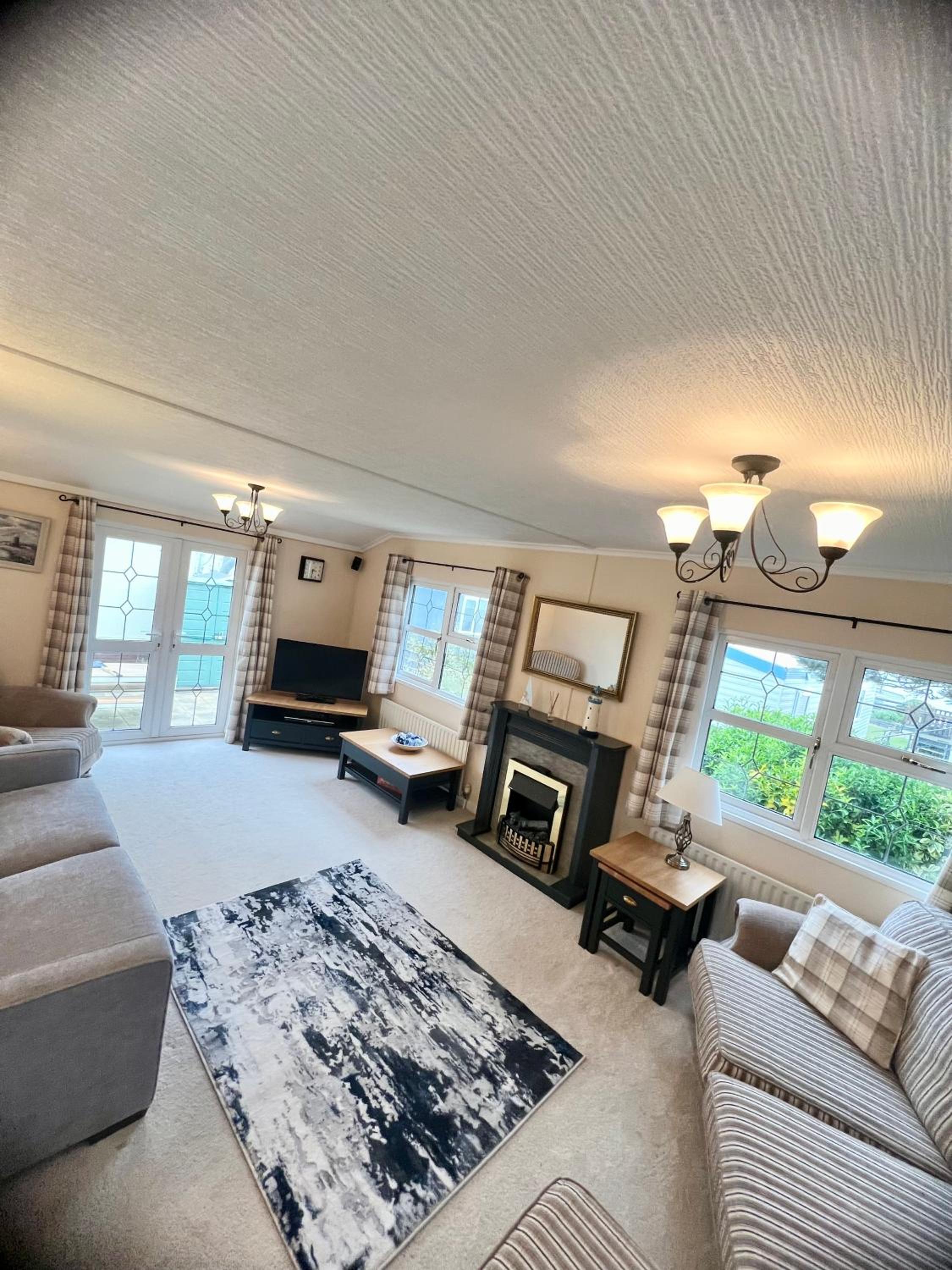 Luxury spacious lodge on Trimingham house caravan park, near Cromer and Mundesley view 2