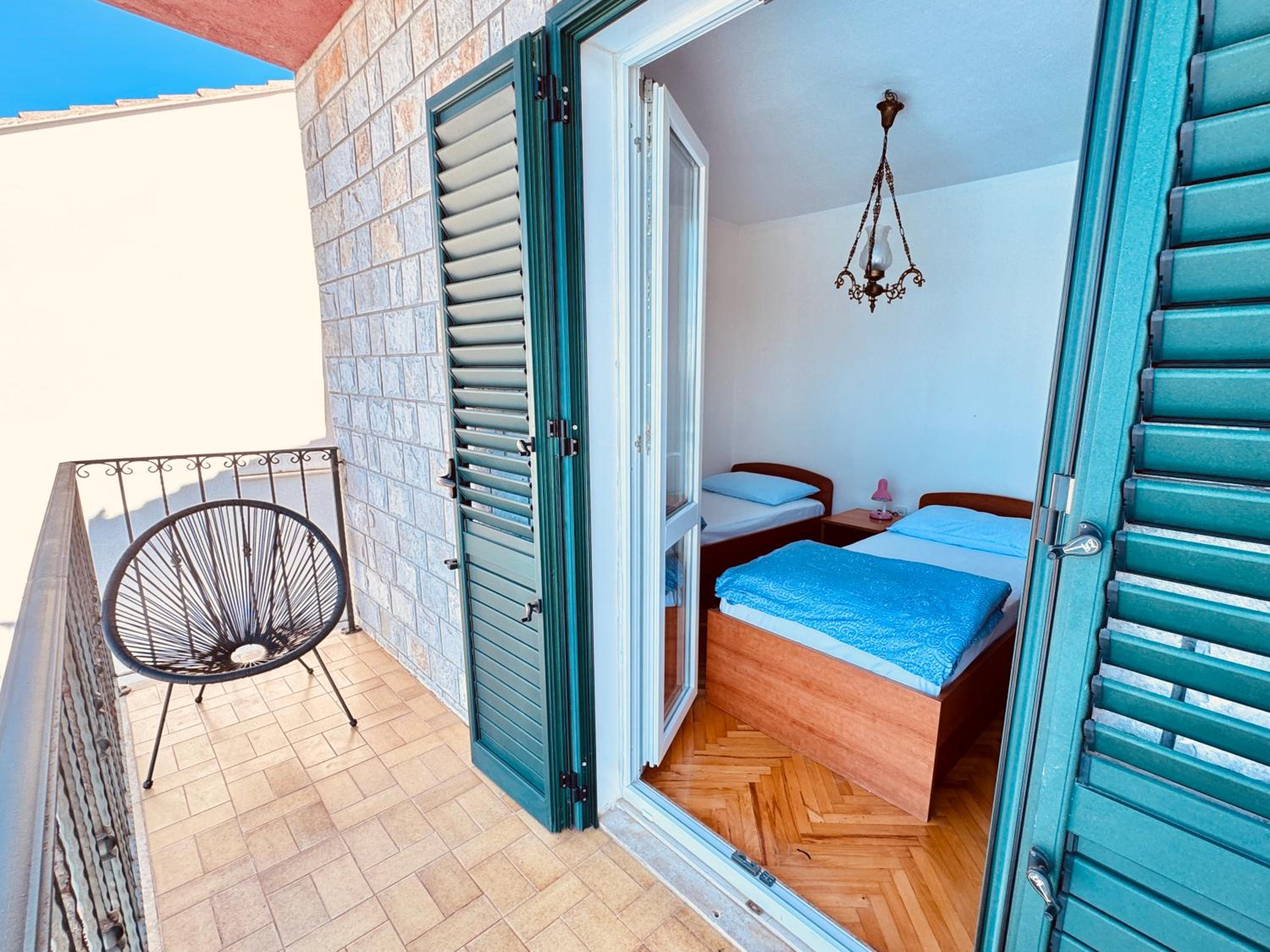 Dalmatian House, spacious stone terraces, balcony , views