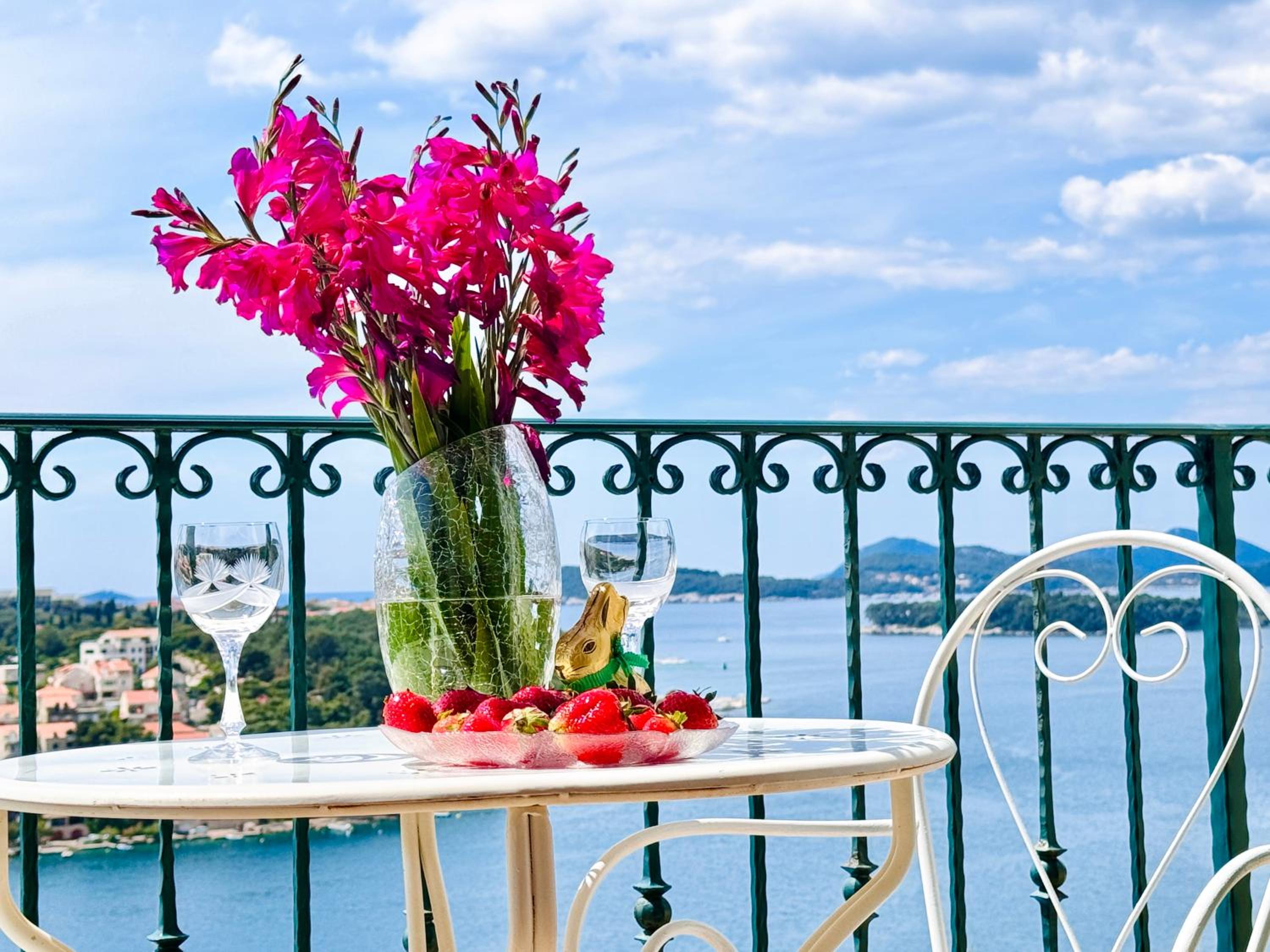 Dalmatian House, spacious stone terraces, balcony , views