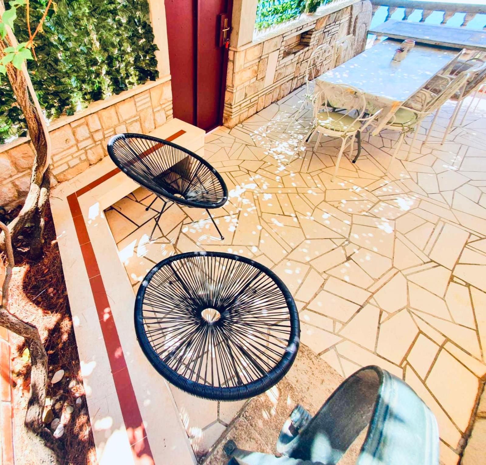 Dalmatian House, spacious stone terraces, balcony , views