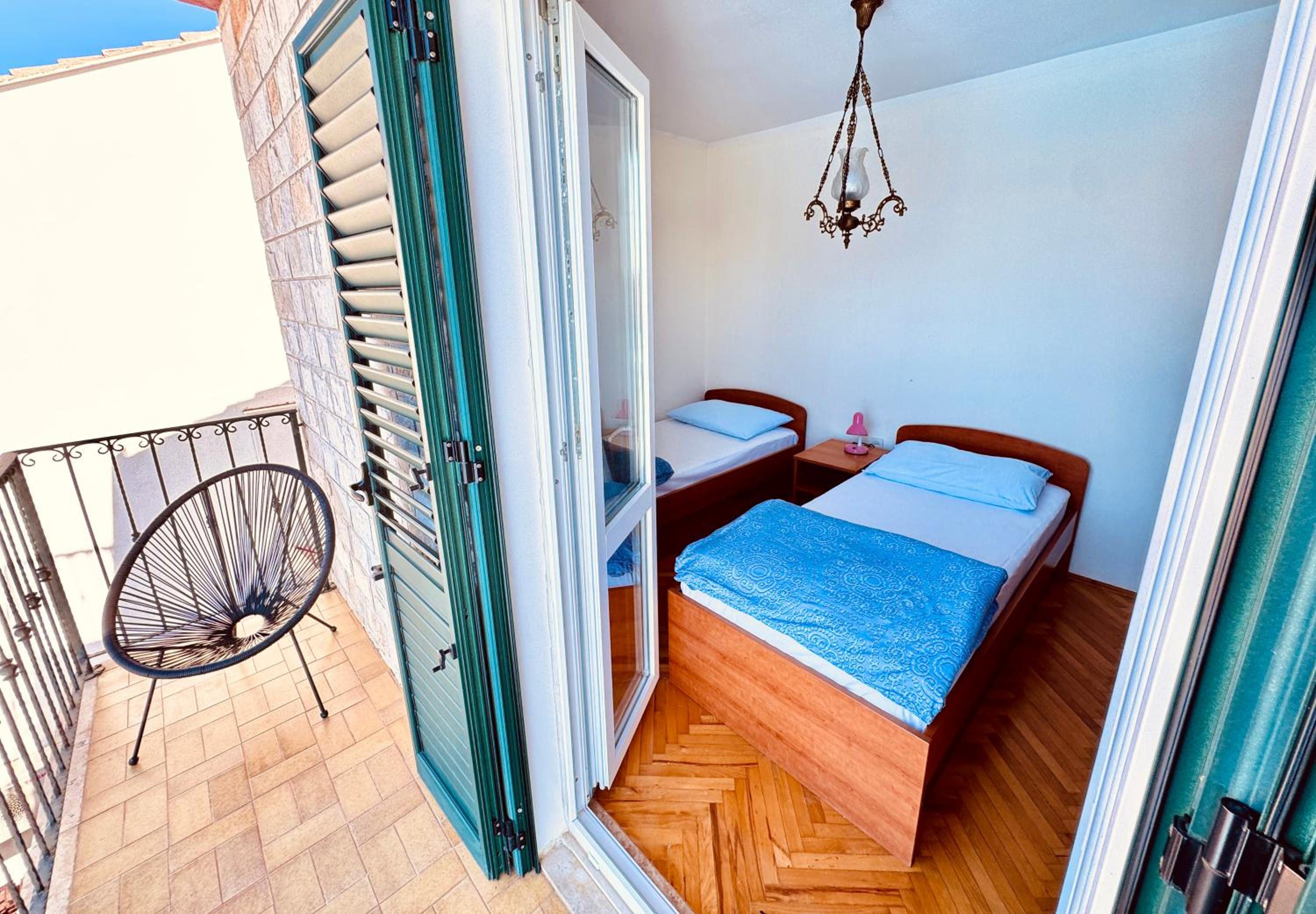 Dalmatian House, spacious stone terraces, balcony , views
