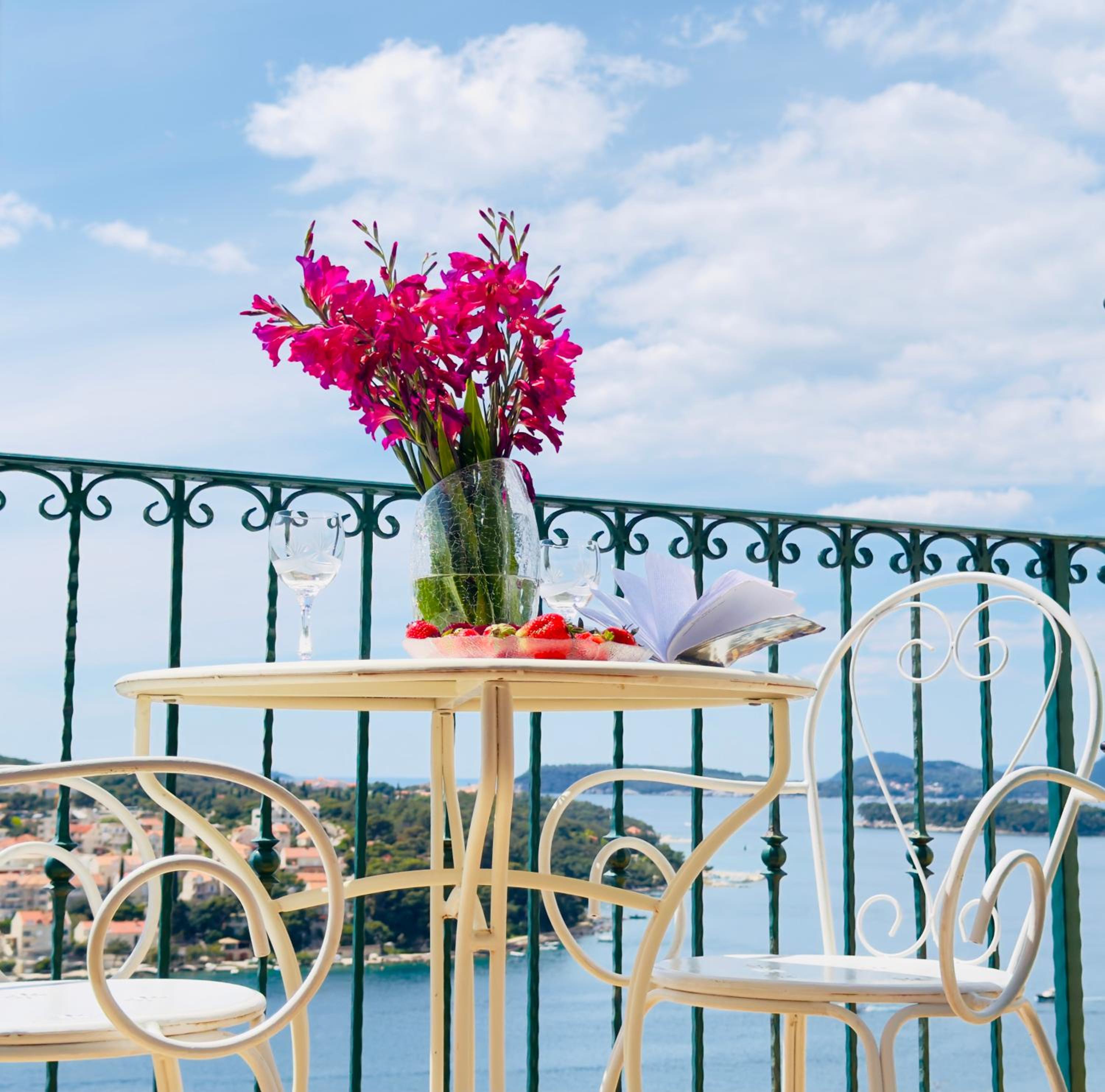 Dalmatian House, spacious stone terraces, balcony , views