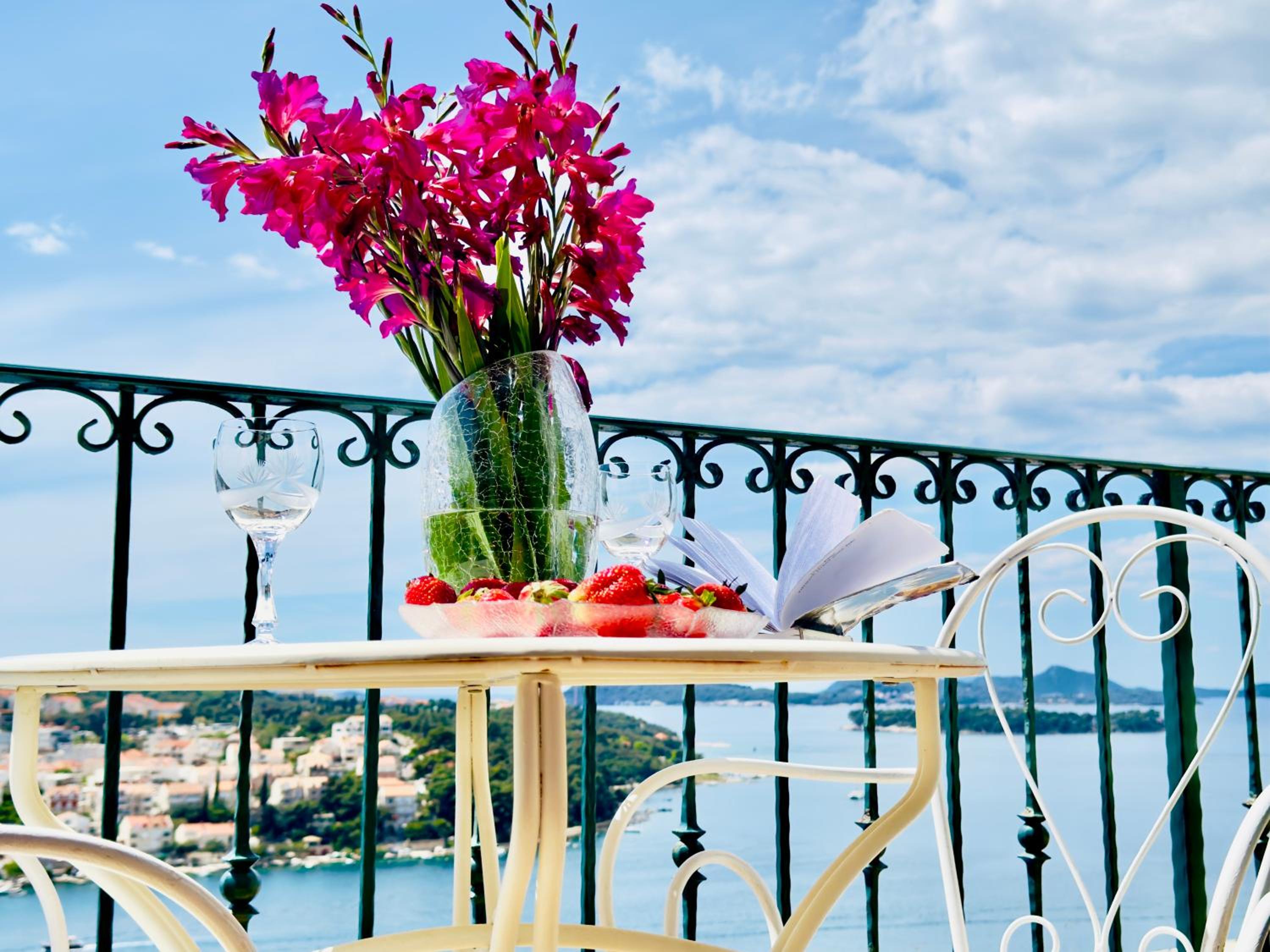Dalmatian House, spacious stone terraces, balcony , views