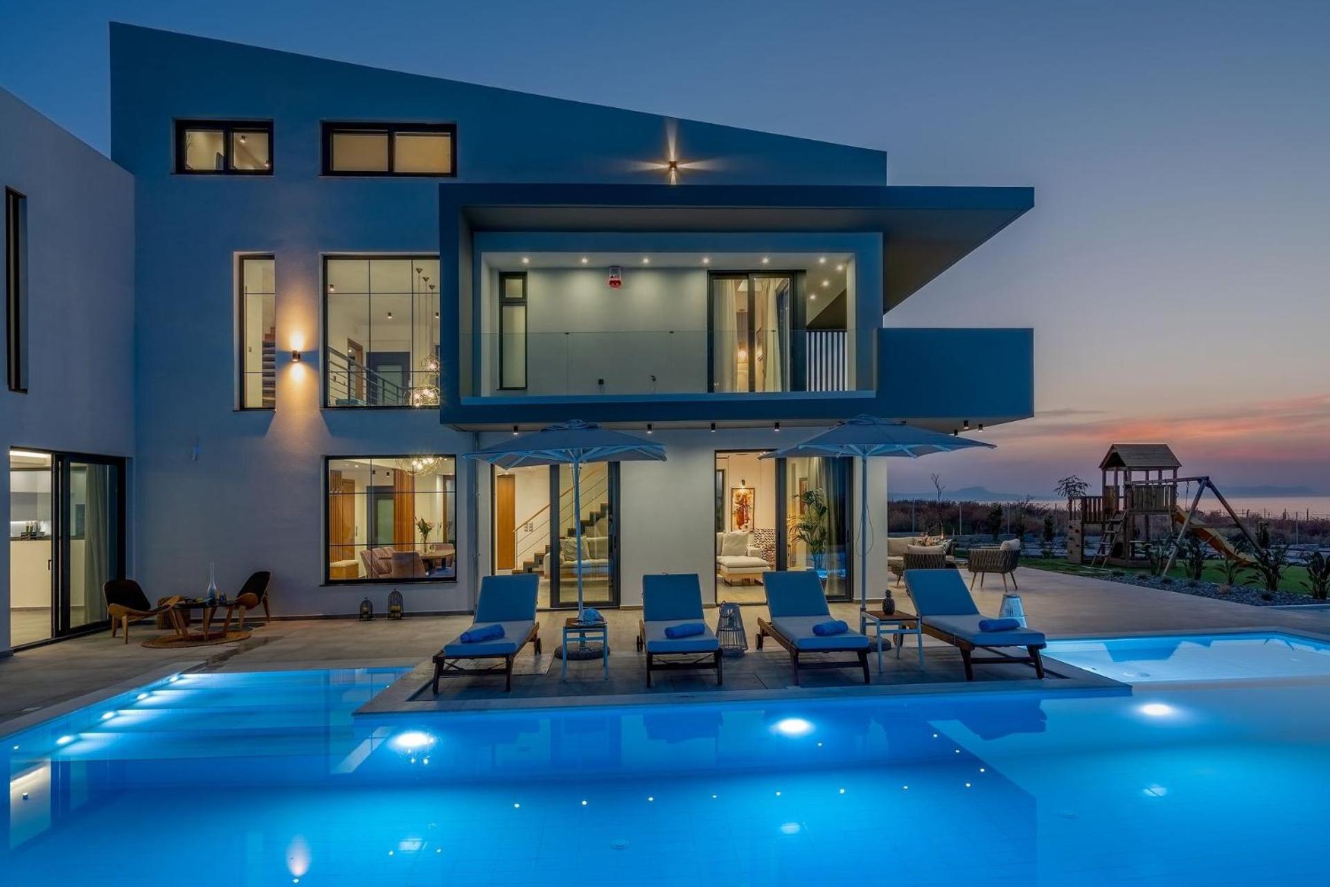 Exclusive Crete Villa | 4 Bedrooms | Villa Blue | Lavish Interiors | Infinity Pool | Incredible Sea Views | Terrace with BBQ | Gym | Rethymno view 2