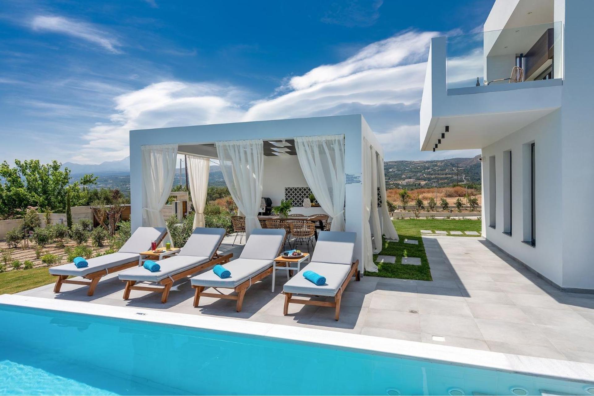 Exclusive Crete Villa | 4 Bedrooms | Villa Blue | Lavish Interiors | Infinity Pool | Incredible Sea Views | Terrace with BBQ | Gym | Rethymno view 5