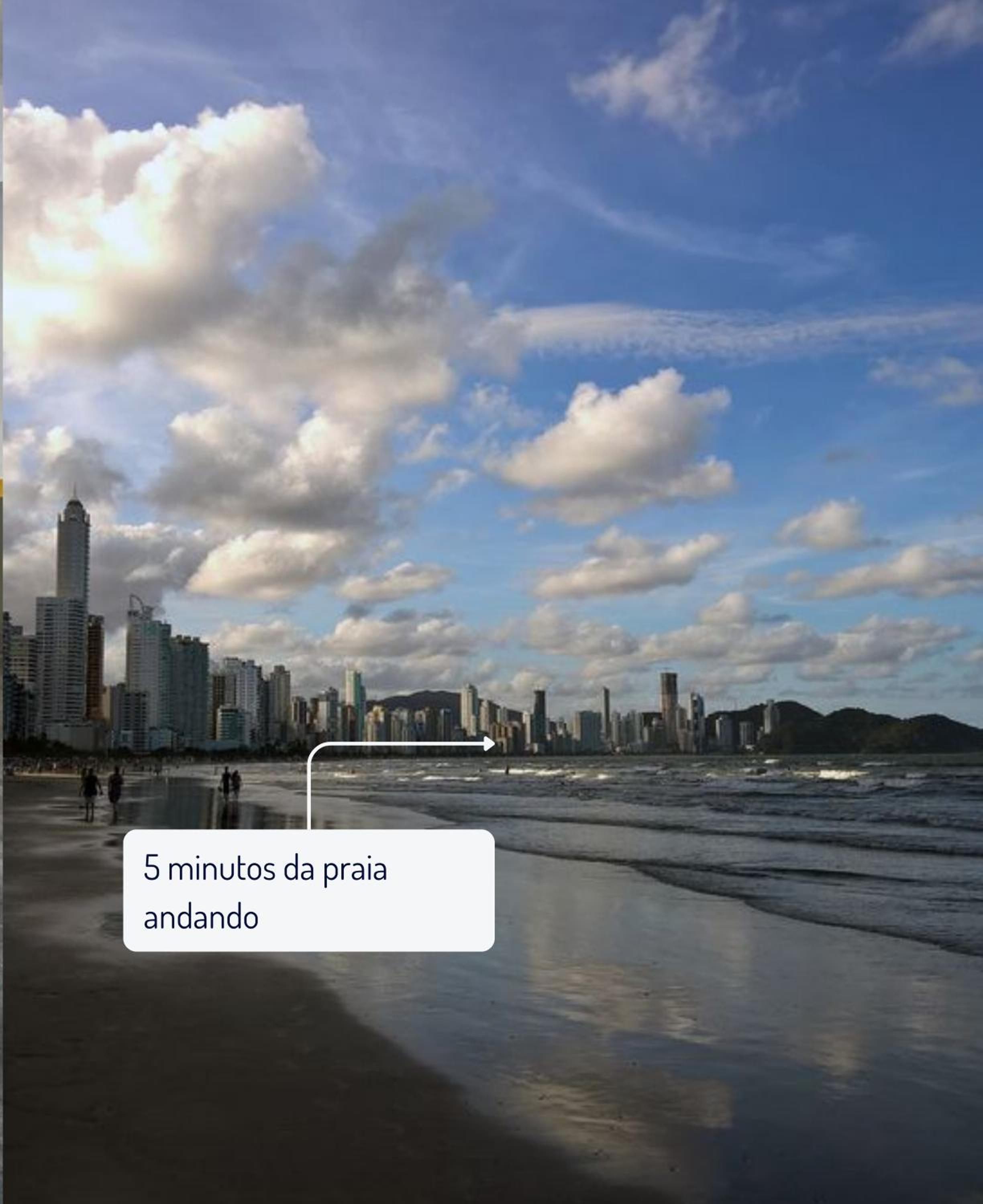 Apê BC Ótima localização 4min a pé da Praia Garagem Home Office para 4 com Ar-condicionado Portaria 24h