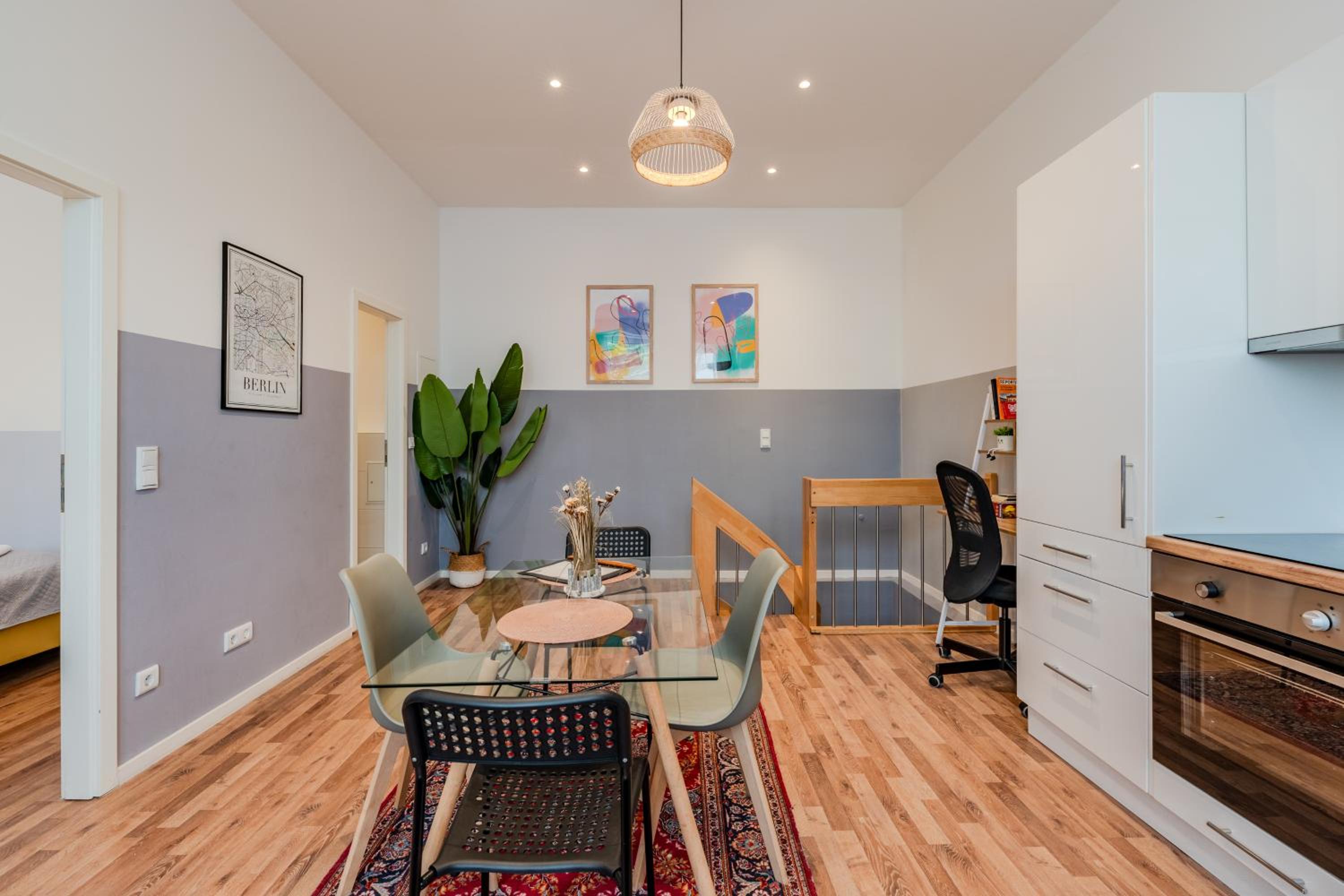 Apartment mit Fitness- und Spielbereich