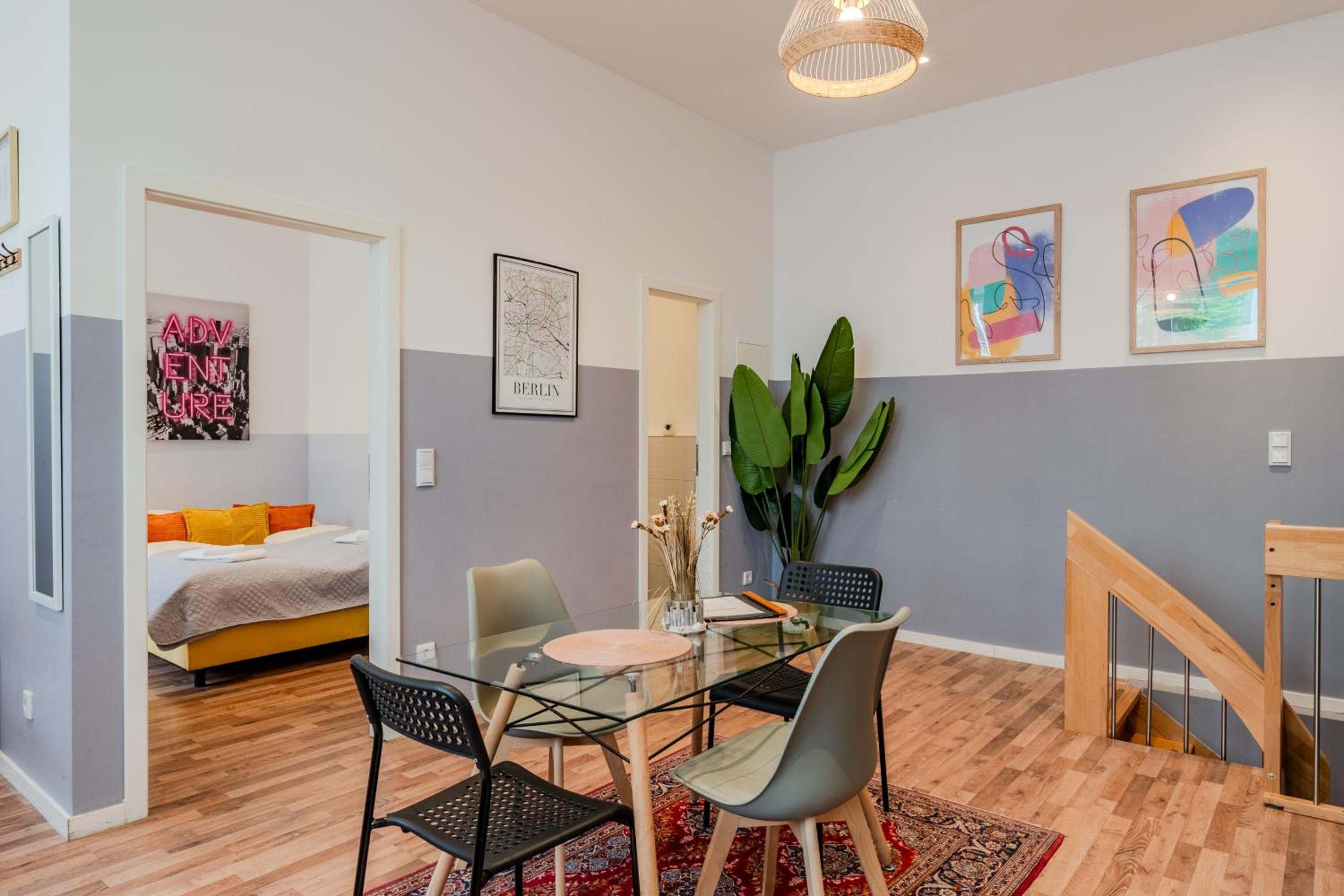 Apartment mit Fitness- und Spielbereich