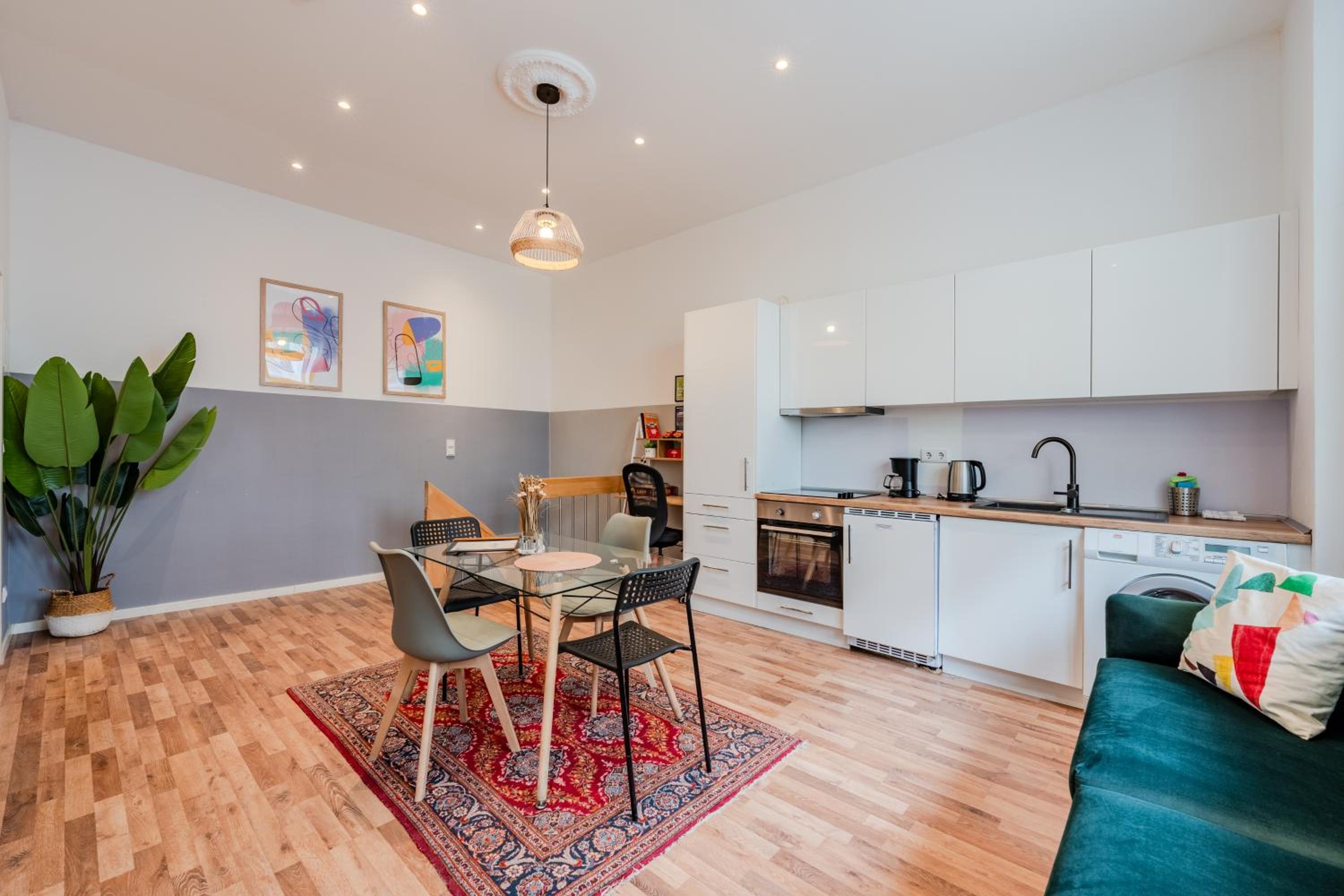 Apartment mit Fitness- und Spielbereich