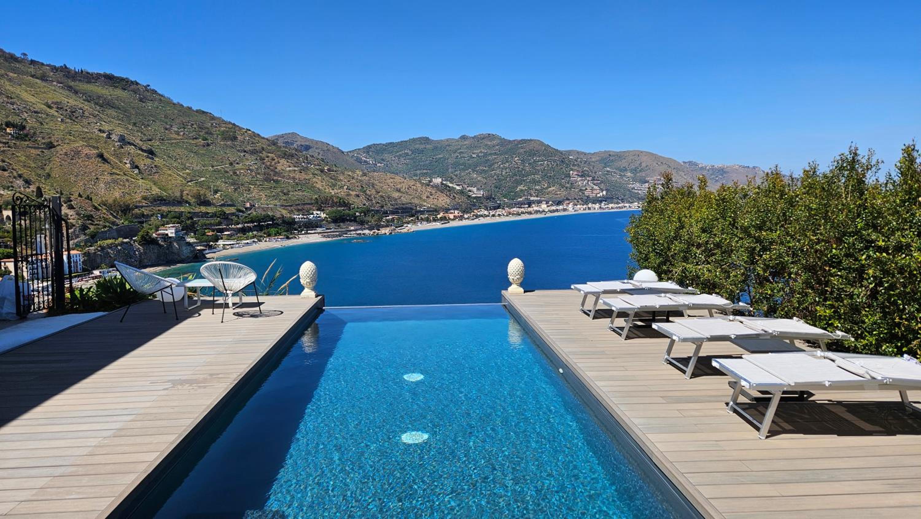 Blue mood Taormina home , Sea view and pool view 5