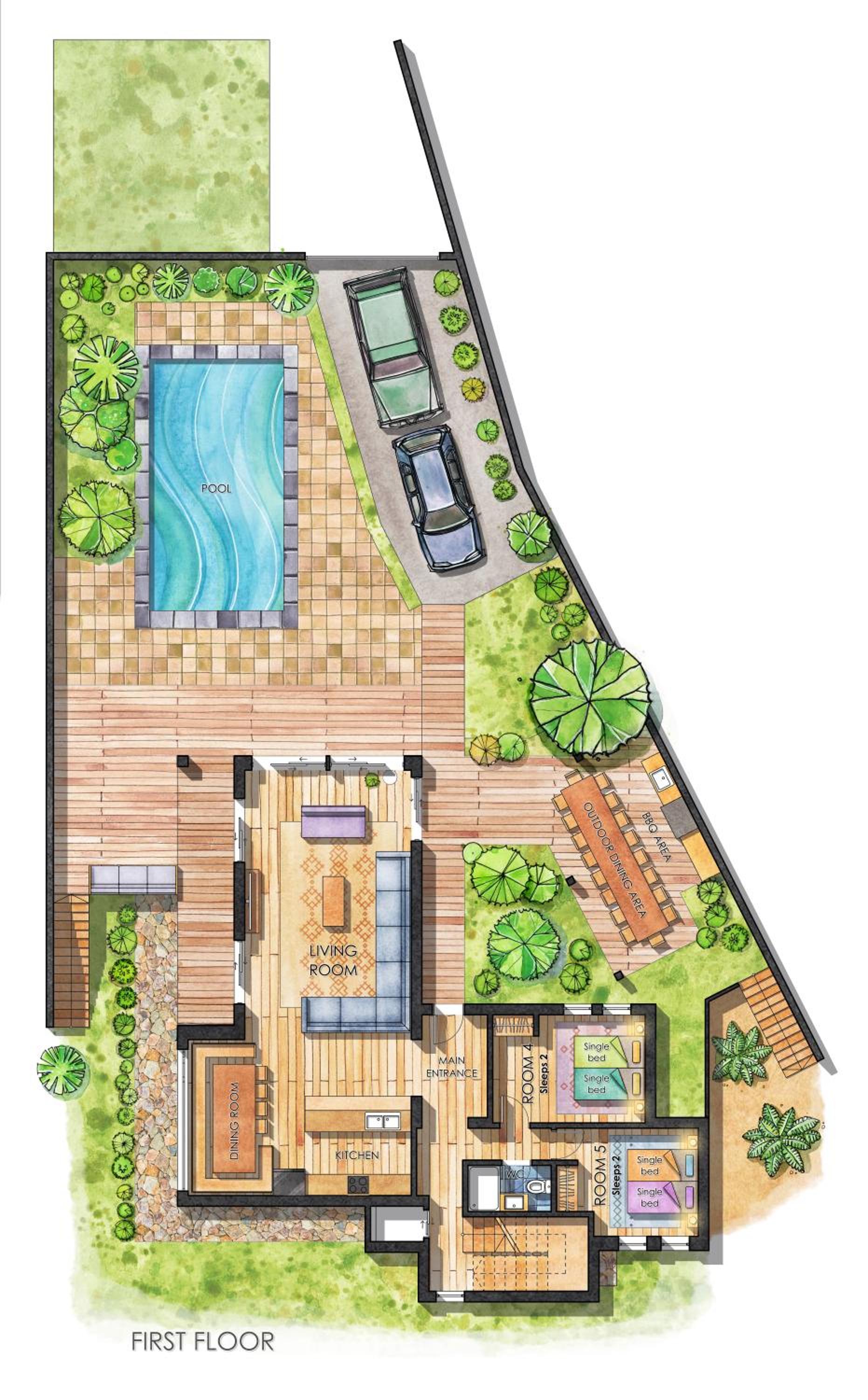 Retreat Villa, Hot tub, BBQ, max 38 ppl