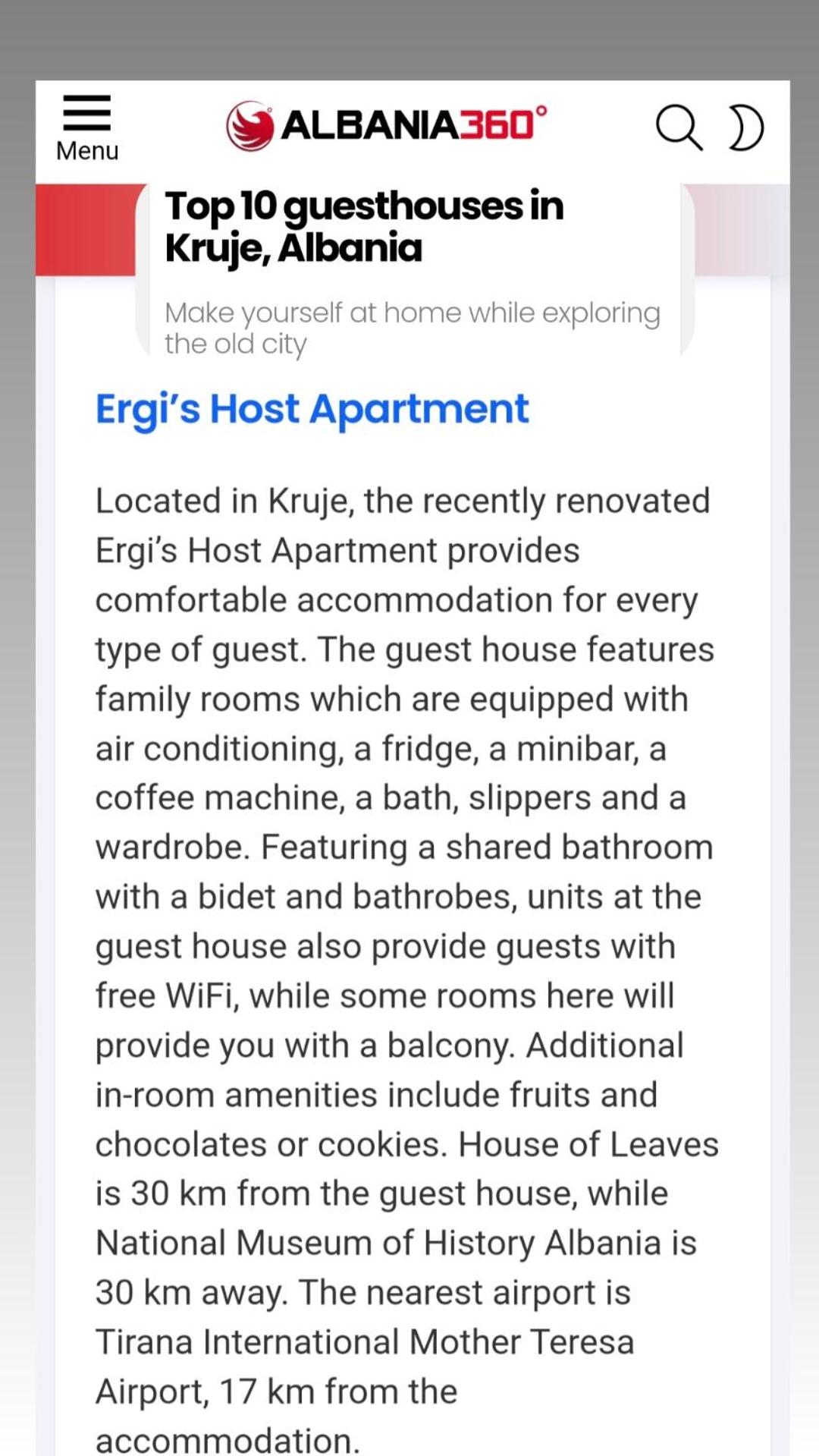 Ergi's Bed & Breakfast
