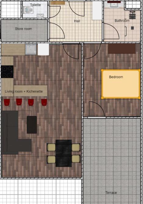 AuriApartments Karlín 2KK s terasou a parkováním