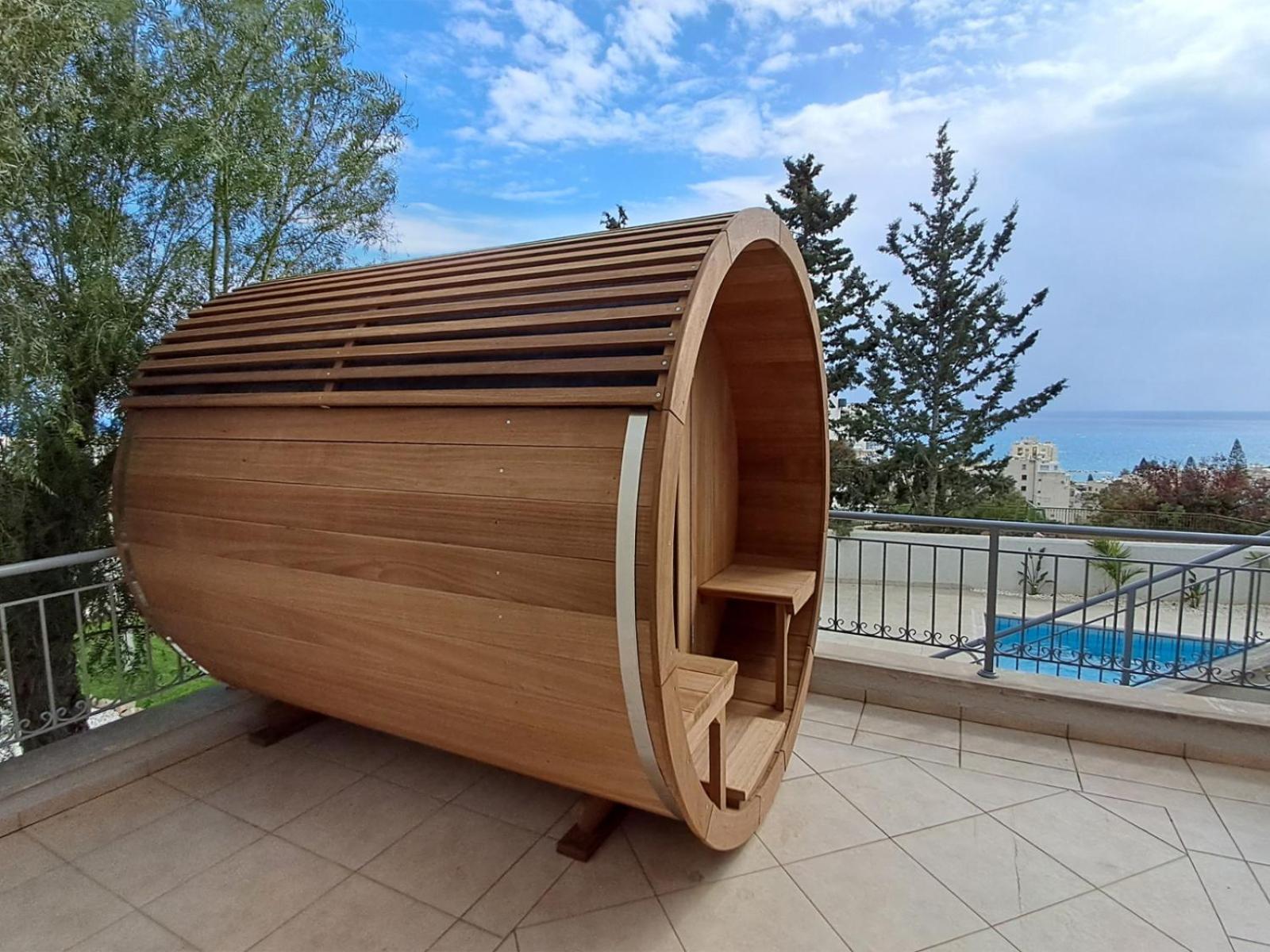 Luxury Seaview Limassol Villa Pool Jacuzzi Sauna