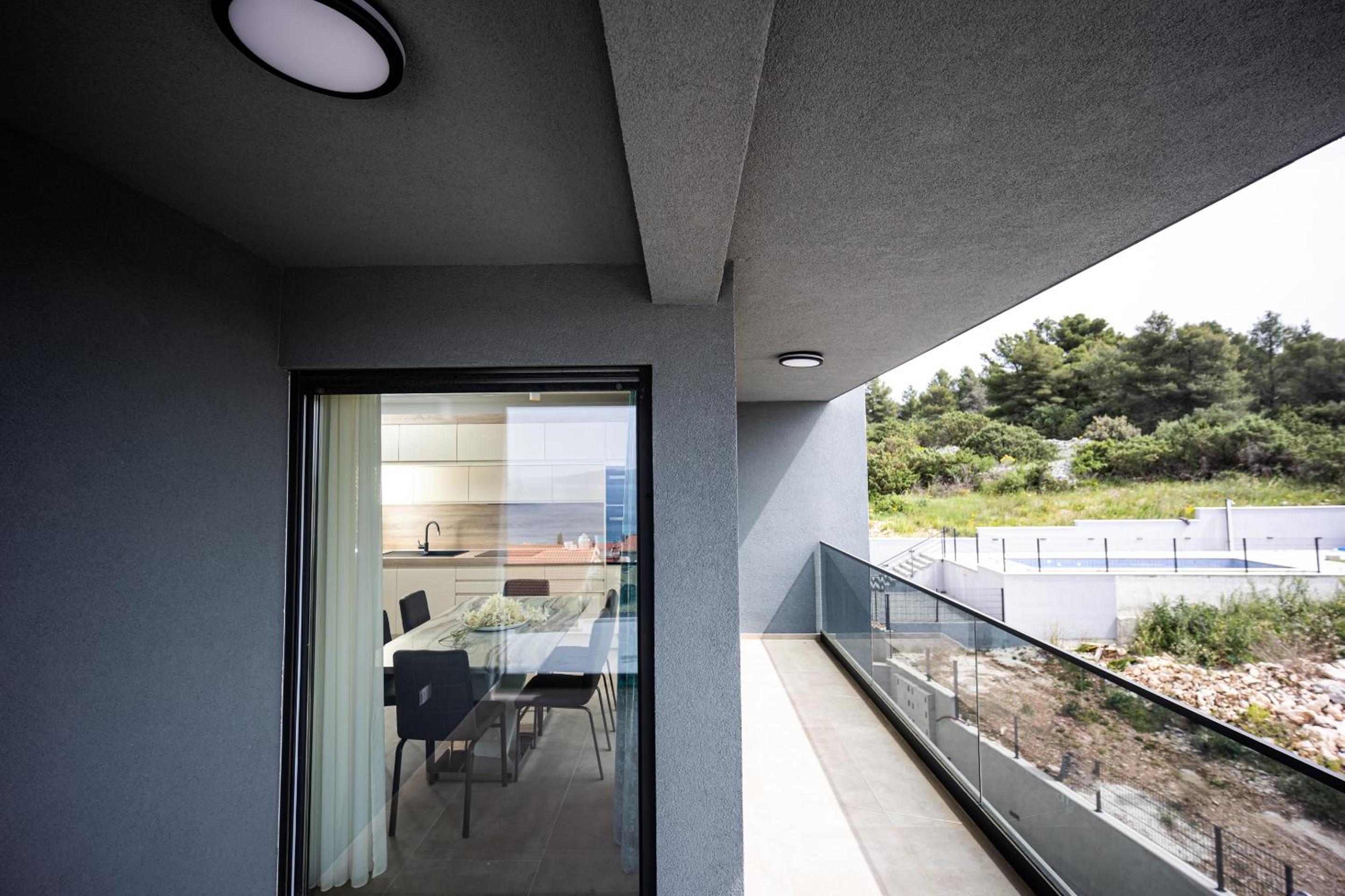 Apartments Koby, Okrug Gornji, Sea View, Pool view 2