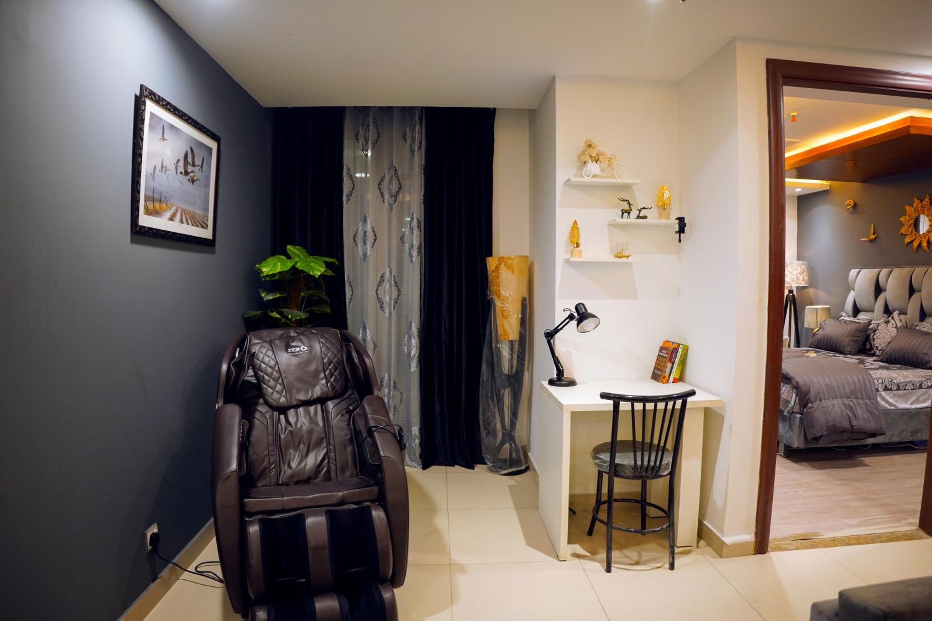 2BHK Gold Crest luxurious Apartment with Massage Chair & foosball view 5