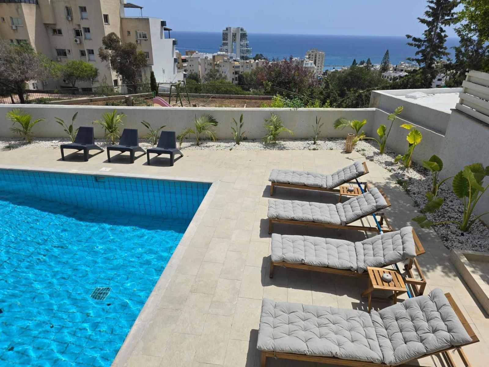 Luxury Seaview Limassol Villa Pool Jacuzzi Sauna