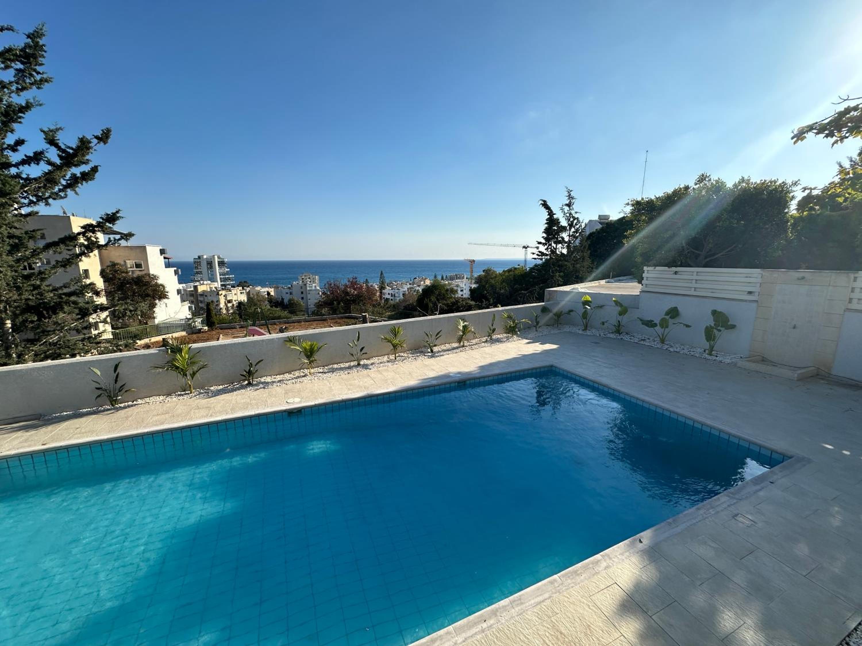 Luxury Seaview Limassol Villa Pool Jacuzzi Sauna