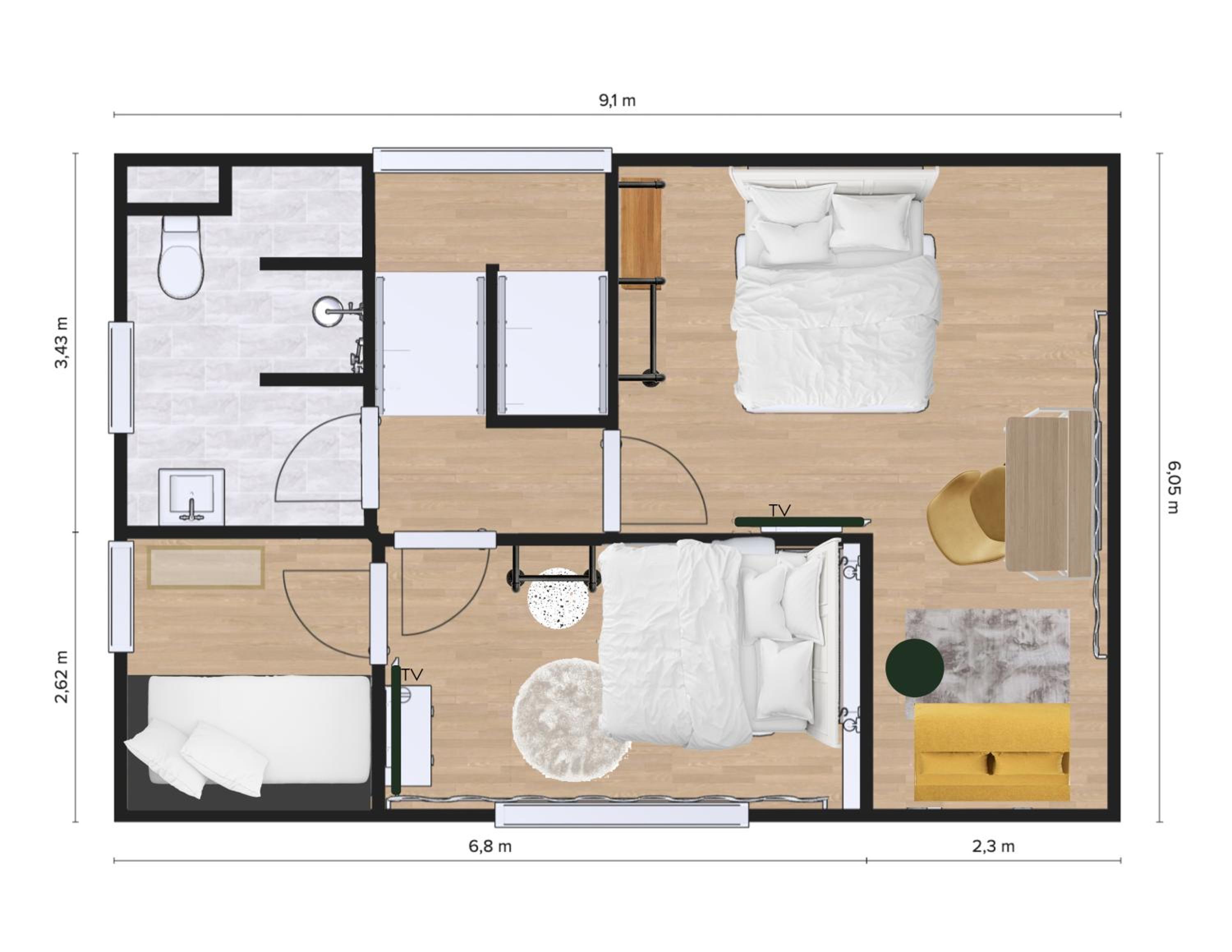 Xzllenz - 4 Schlafzimmer, Zentral, Parken, U-Bahn, 2 Bäder, 4 Smart-TV, optional Einzelbett