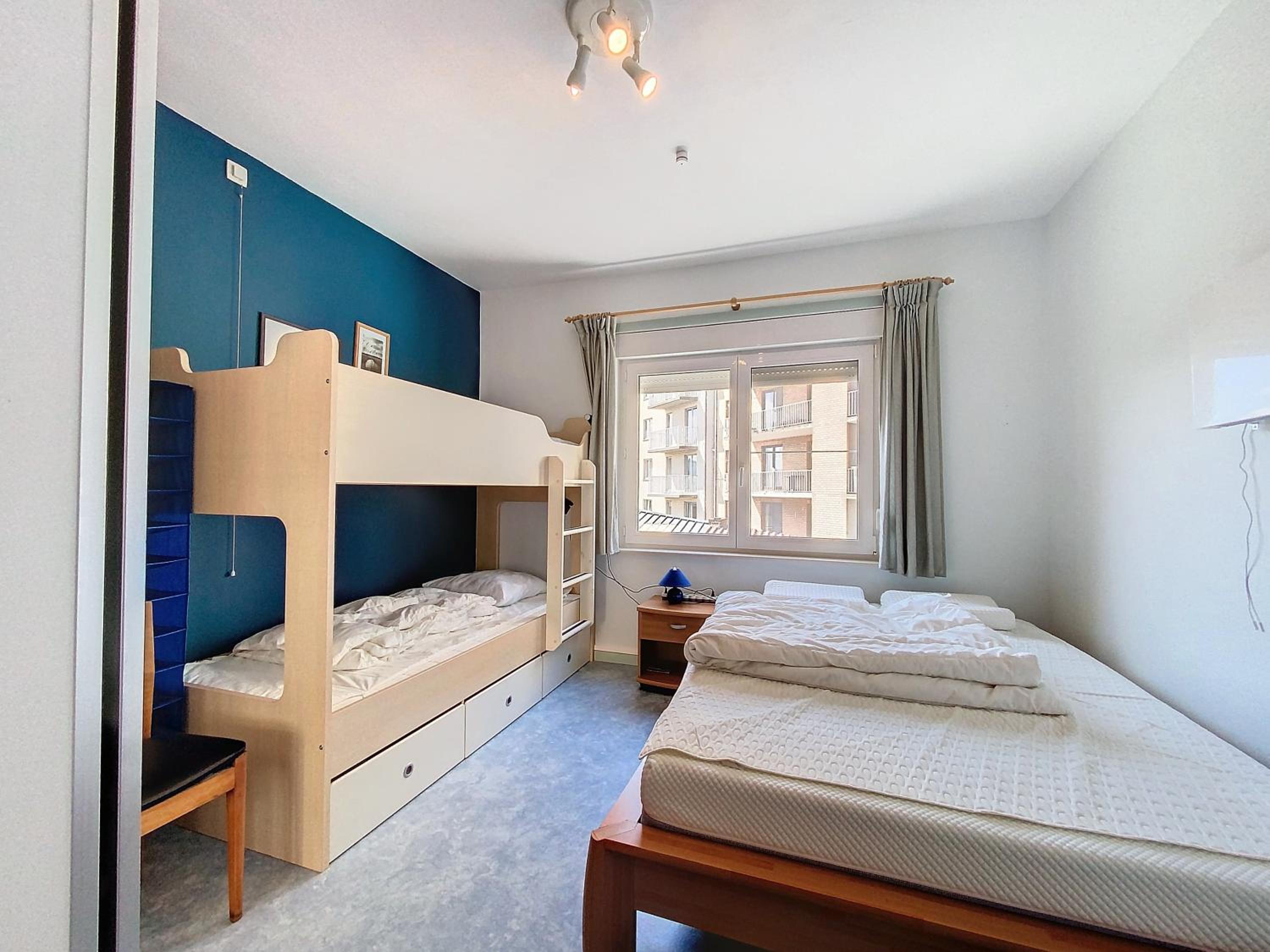 Appartement 'Louvain Plage' te Koksijde - Bad