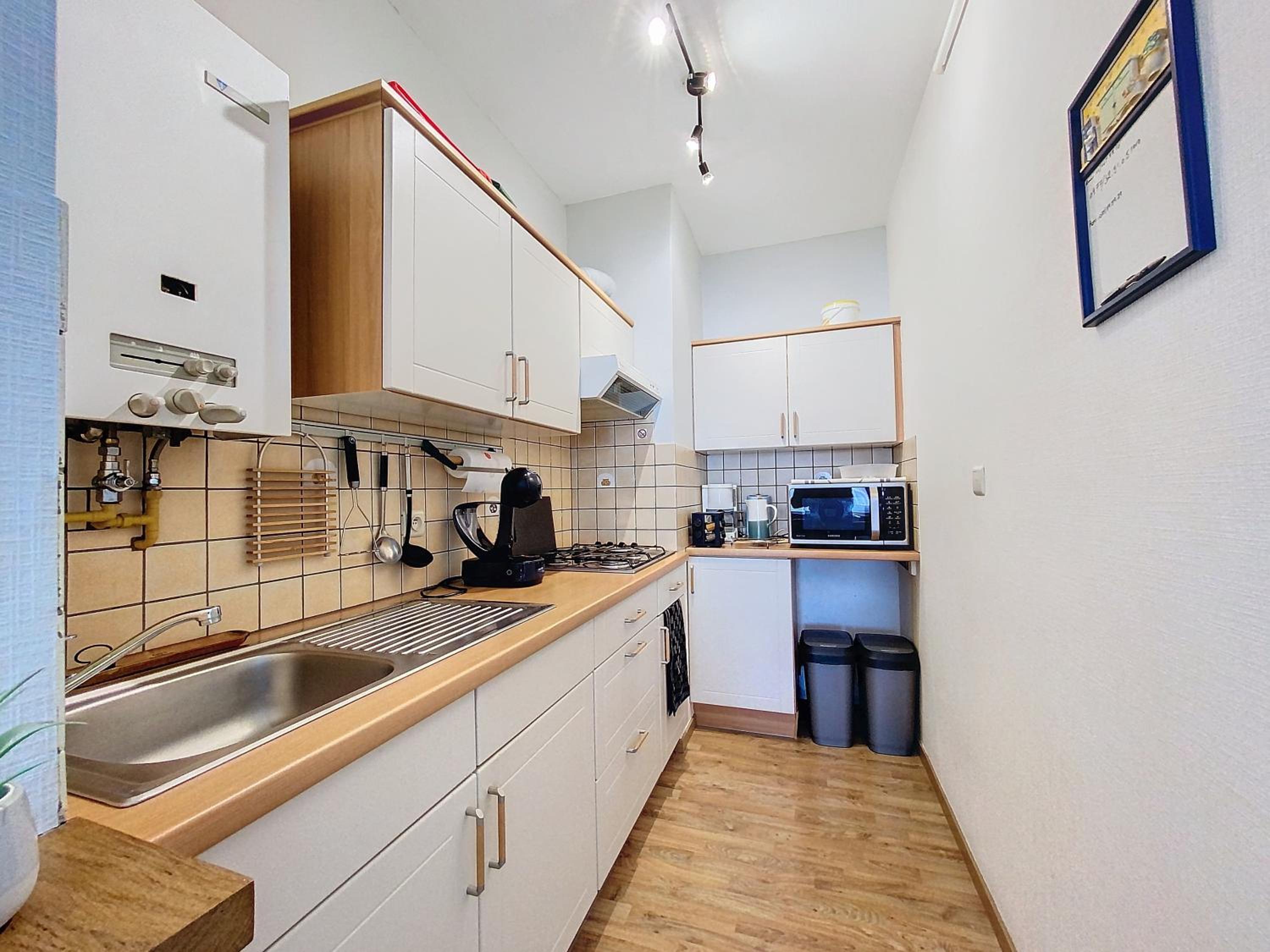 Appartement 'Louvain Plage' te Koksijde - Bad
