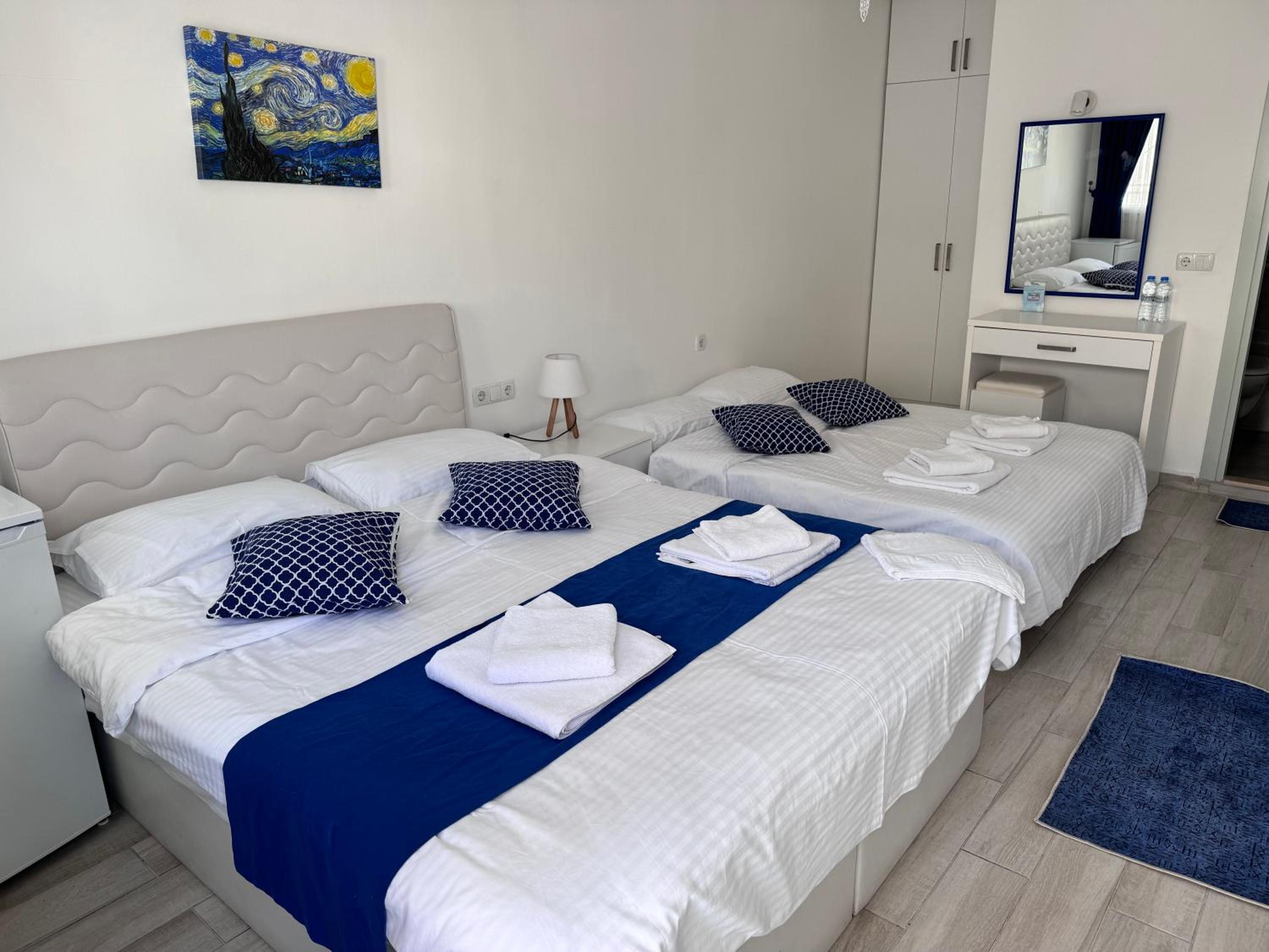 White and Blue Bodrum