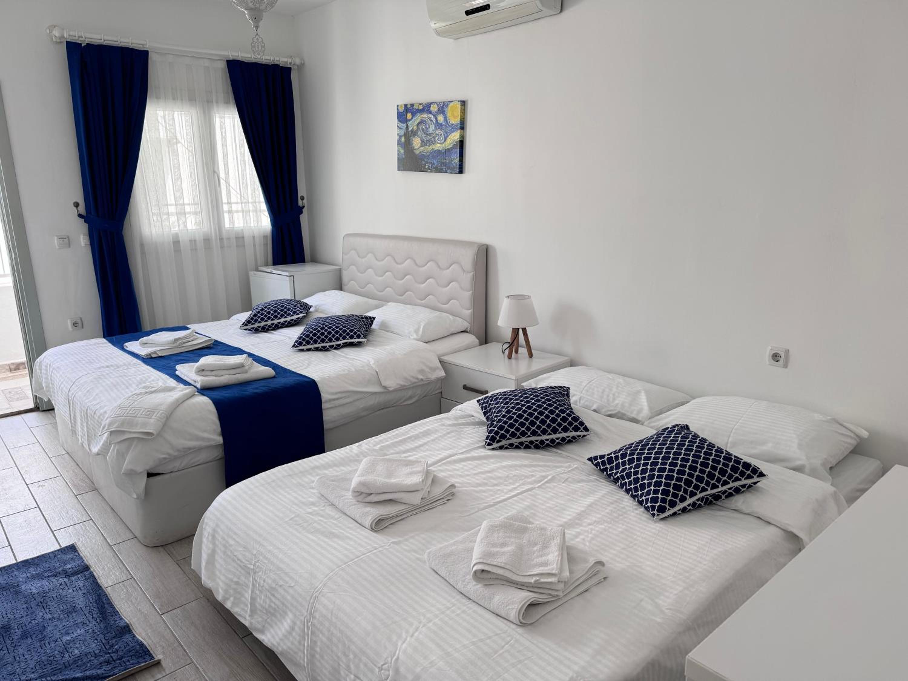 White and Blue Bodrum