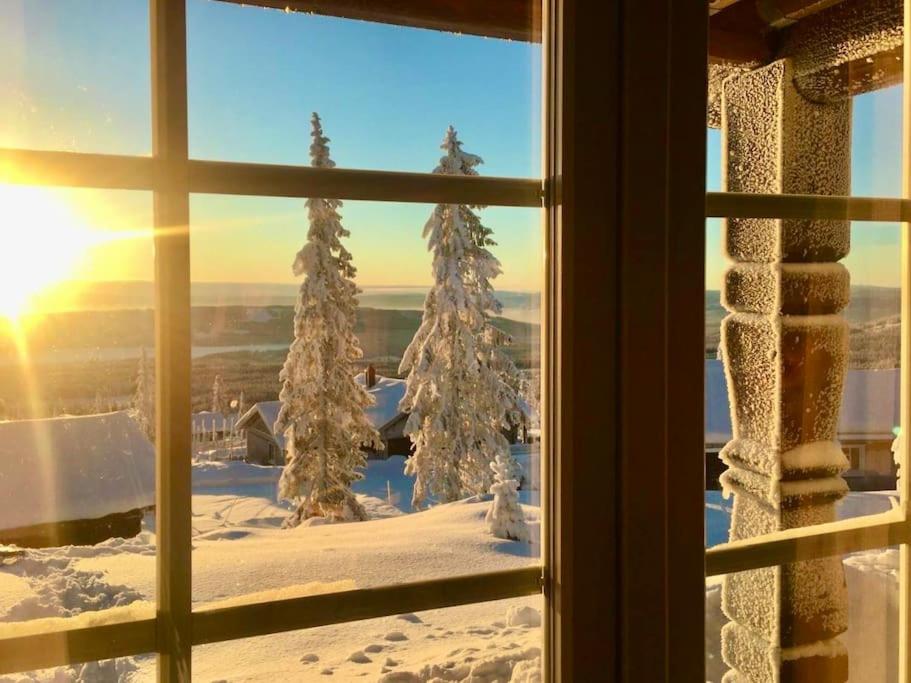 New log cabin with sauna, waxing shed & bench at Sjusjøen